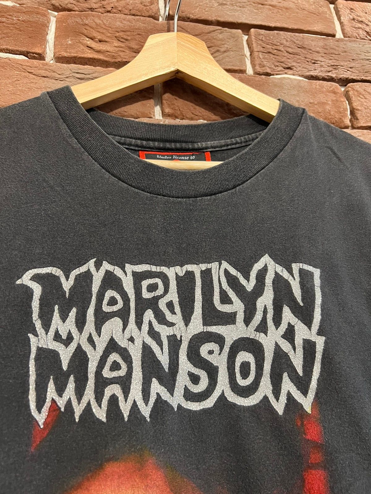 Vintage Rare Marilyn Manson God Of Fuck Vintage 90s Band Tee Grail Size US XL / EU 56 / 4 - 3 Thumbnail
