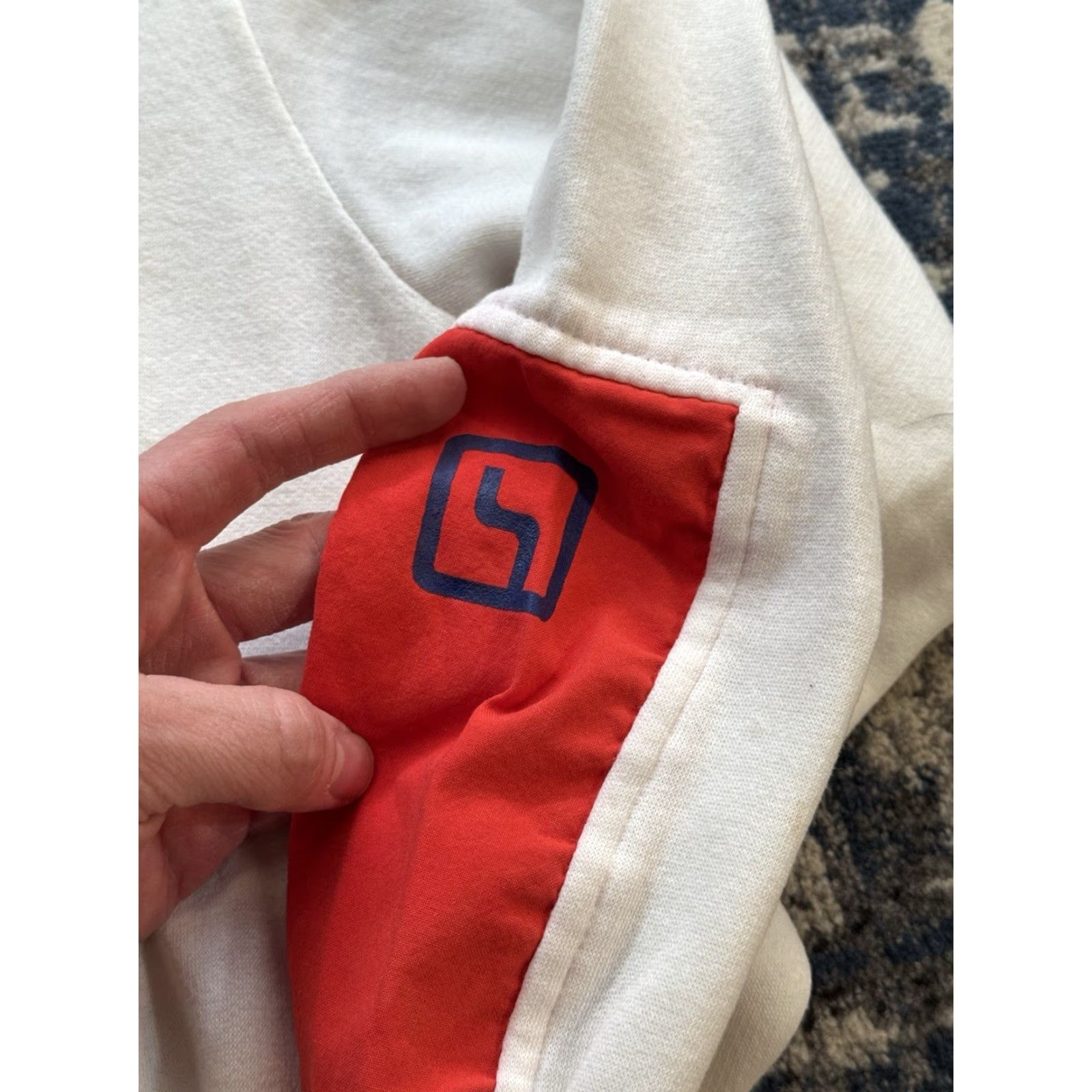 MCM VINTAGE GEAR For Sports Sweatshirt Mens 80s Graphic Print White Crew Neck Long Sleeve L Mid Centu ry Modern MCM City Furniture Size US L / EU 52-54 / 3 - 4 Thumbnail