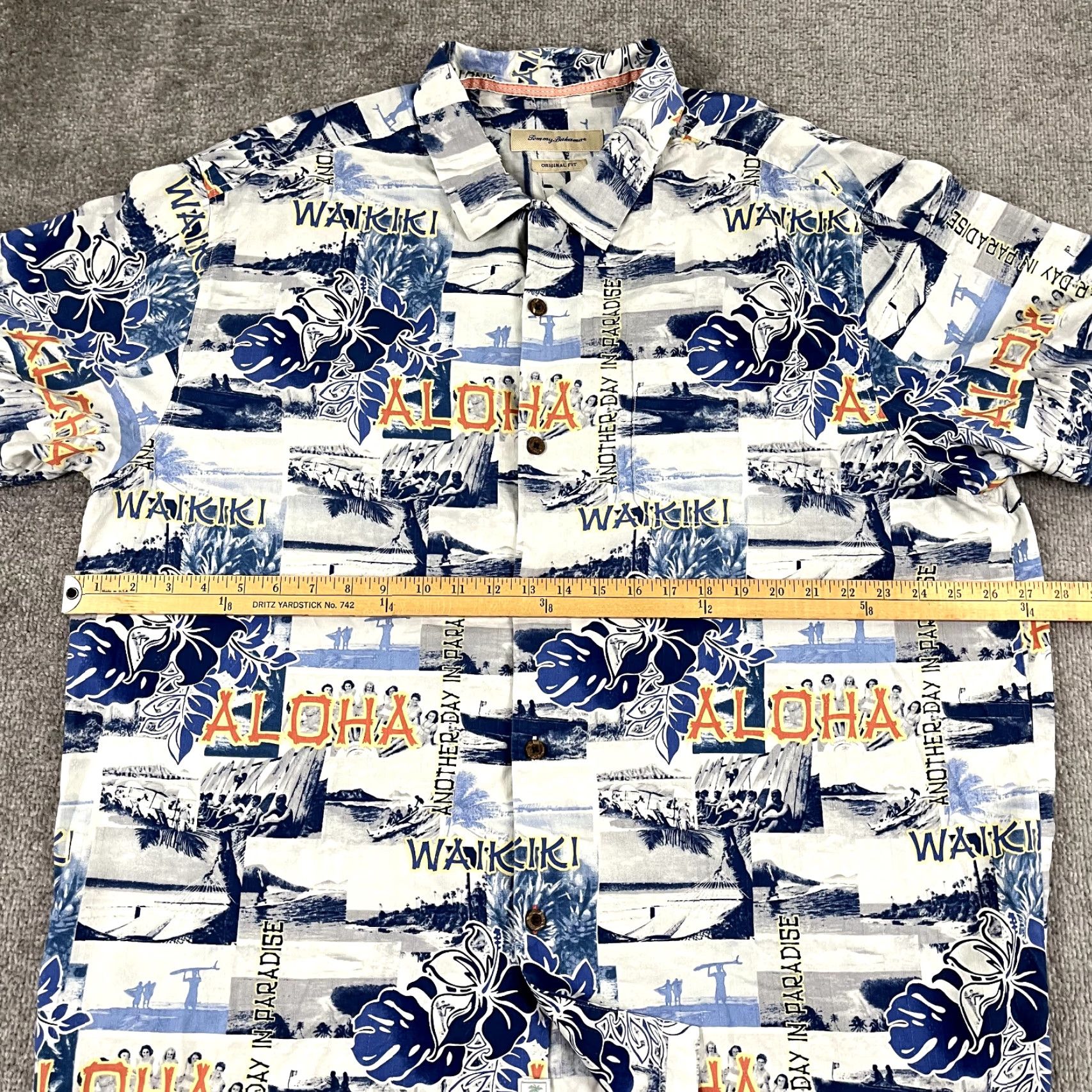 Tommy Bahama Tommy Bahama Shirt Mens 2XL Blue Floral Silk Hawaiian Aloha Resort Button Up Size US XXL / EU 58 / 5 - 5 Thumbnail