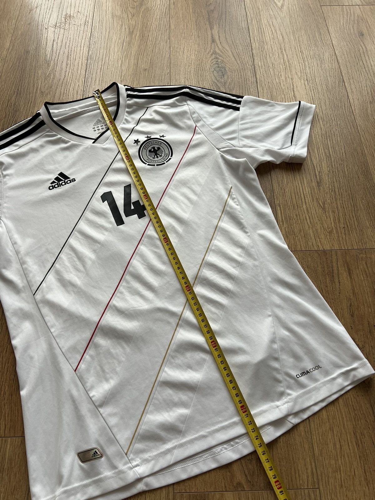 Adidas Adidas Germany 2012/14 soccer jersey #14 Badstuber tshirt Size US M / EU 48-50 / 2 - 11 Thumbnail