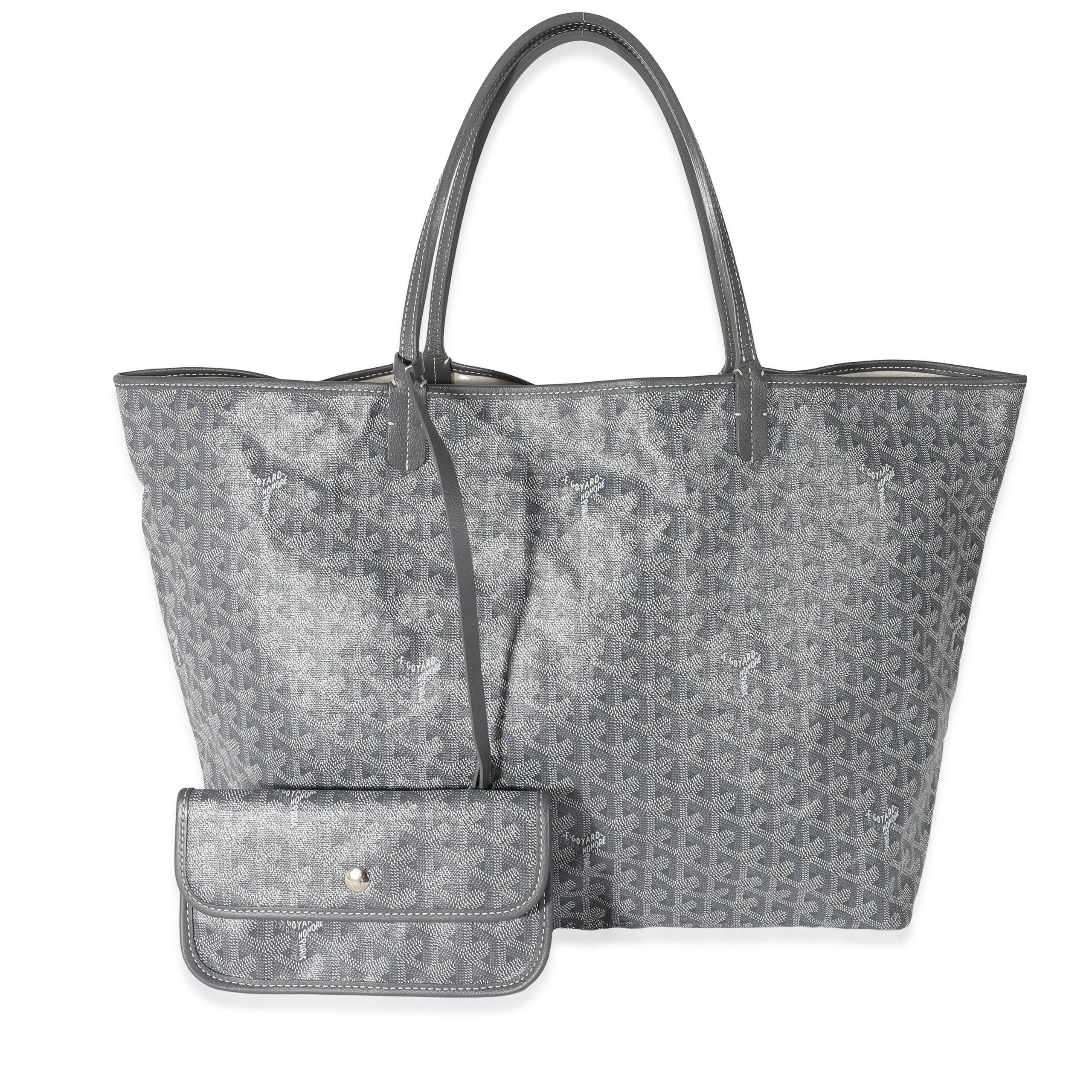 image of Goyard Grey Goyardine Canvas Saint Louis Gm, Women's