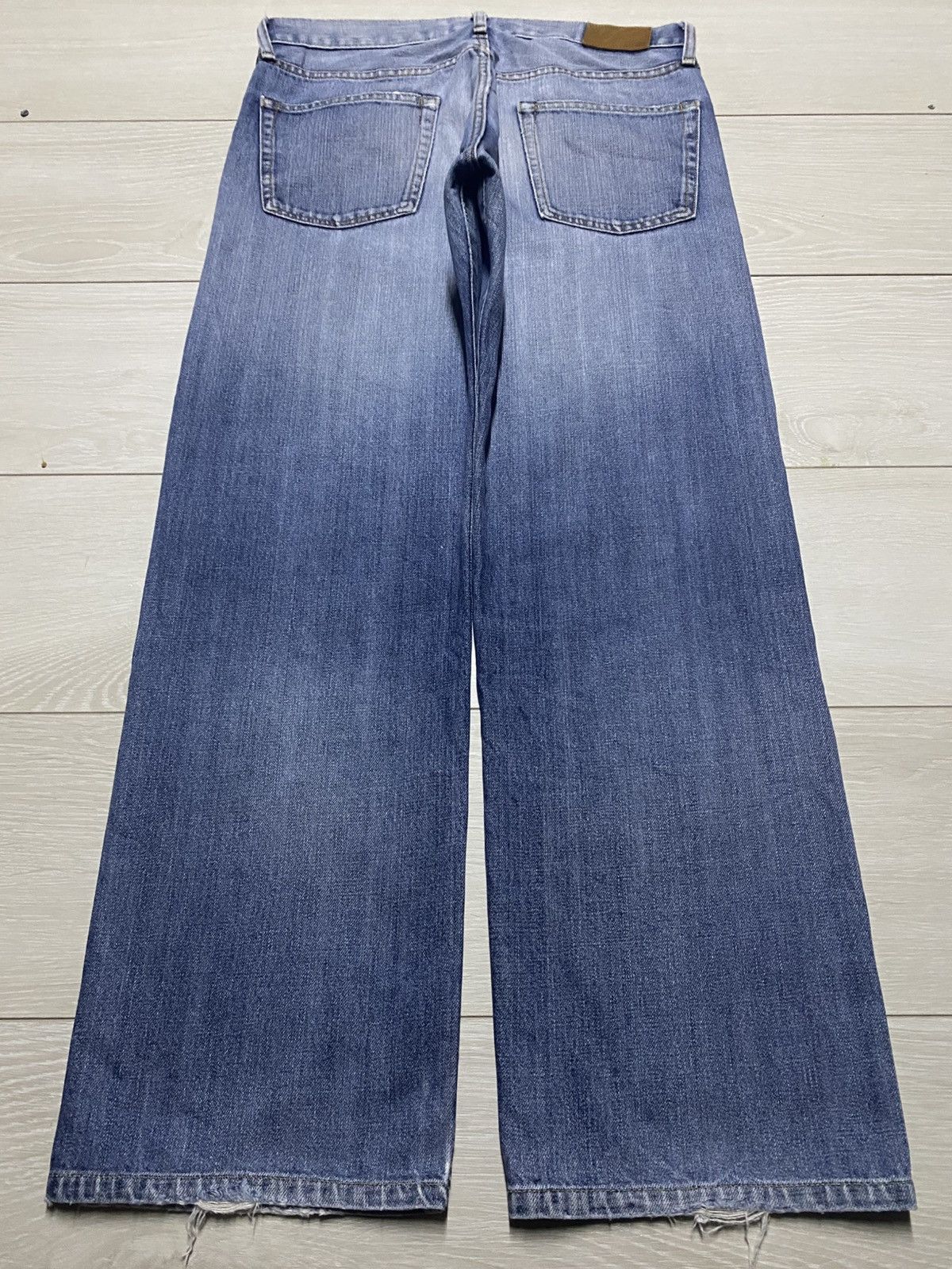 Uniqlo Vintage Uniqlo S003 Faded Wash Distressed Baggy Jeans Size US 32 / EU 48 - 2 Thumbnail
