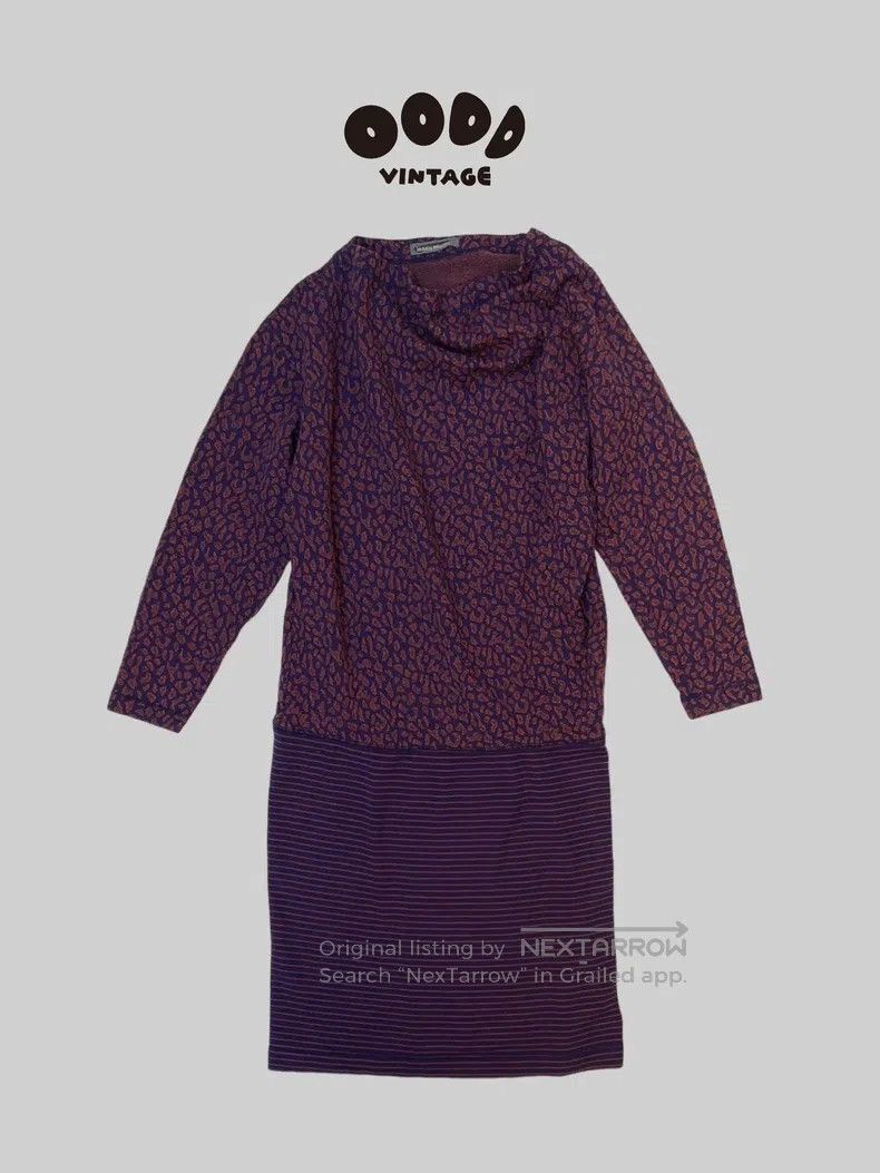 Issey Miyake Issey Miyake Abstract pattern draped knit dress Size S / US 4 / IT 40 - 3 Thumbnail