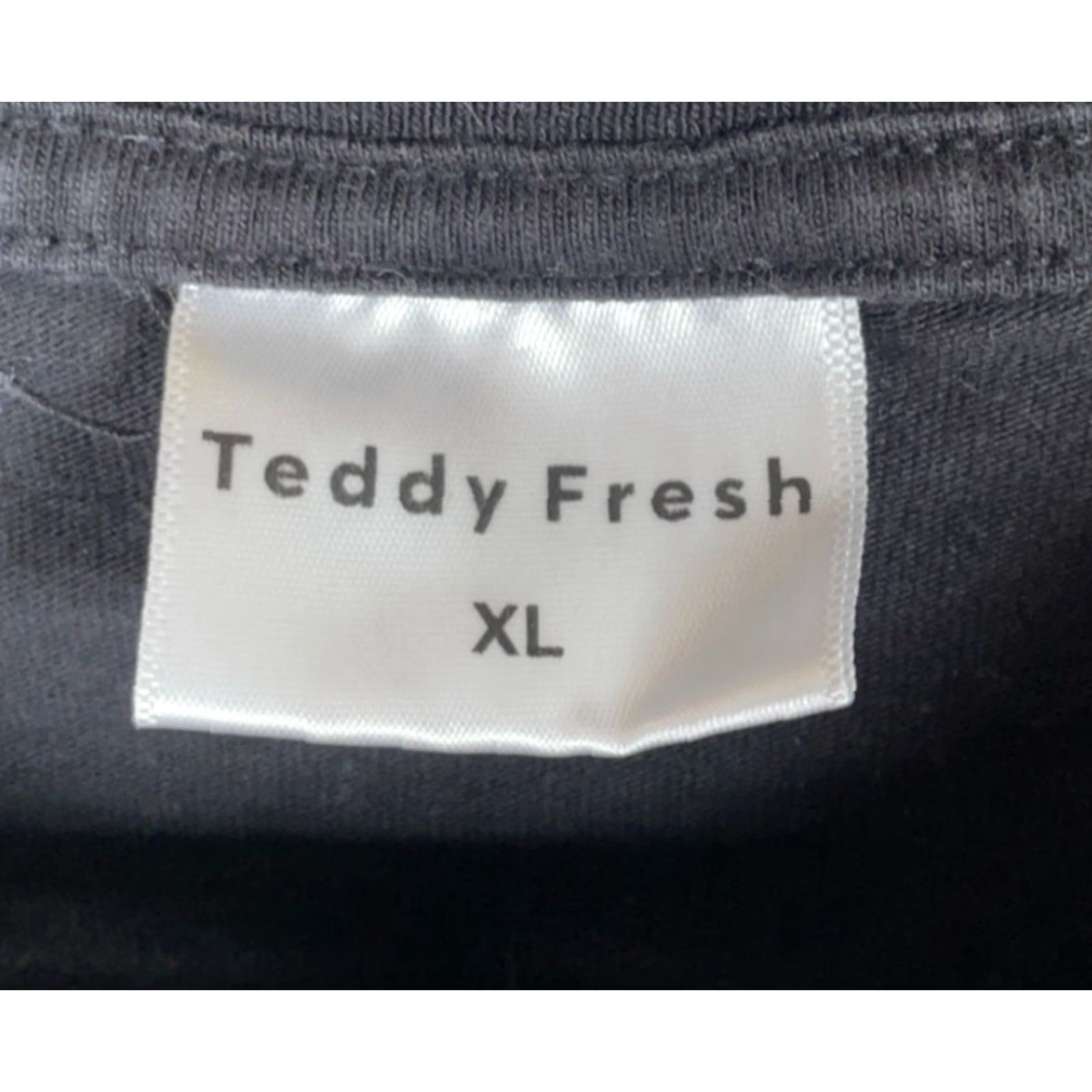 Teddy Fresh Teddy Fresh T-Shirt Black XL Box Logo Print Crewneck 100% Cotton Men’s Shirt Size US XL / EU 56 / 4 - 3 Thumbnail
