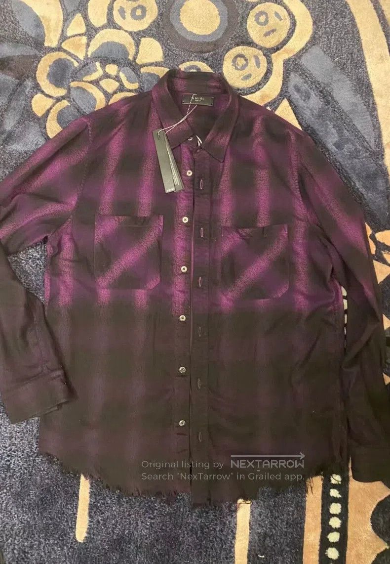 Amiri Amiri Size M Classic Sanskrit rendering shirt Size US M / EU 48-50 / 2 - 1 Thumbnail