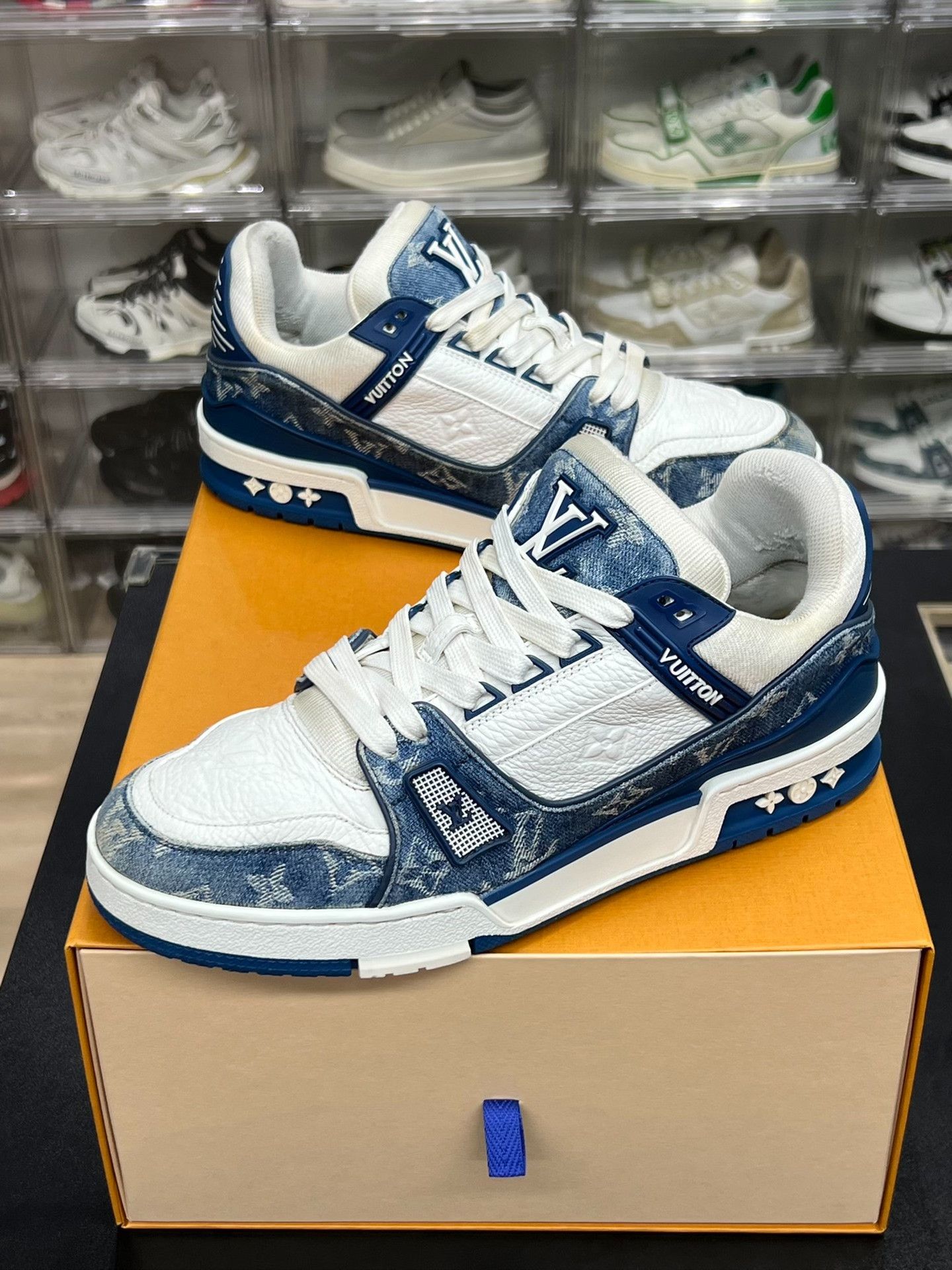 Louis Vuitton Louis Vuitton Training Denim Blue Lowtop Sneakers 8.5 Men Size US 8.5 / EU 41-42 - 1 Thumbnail