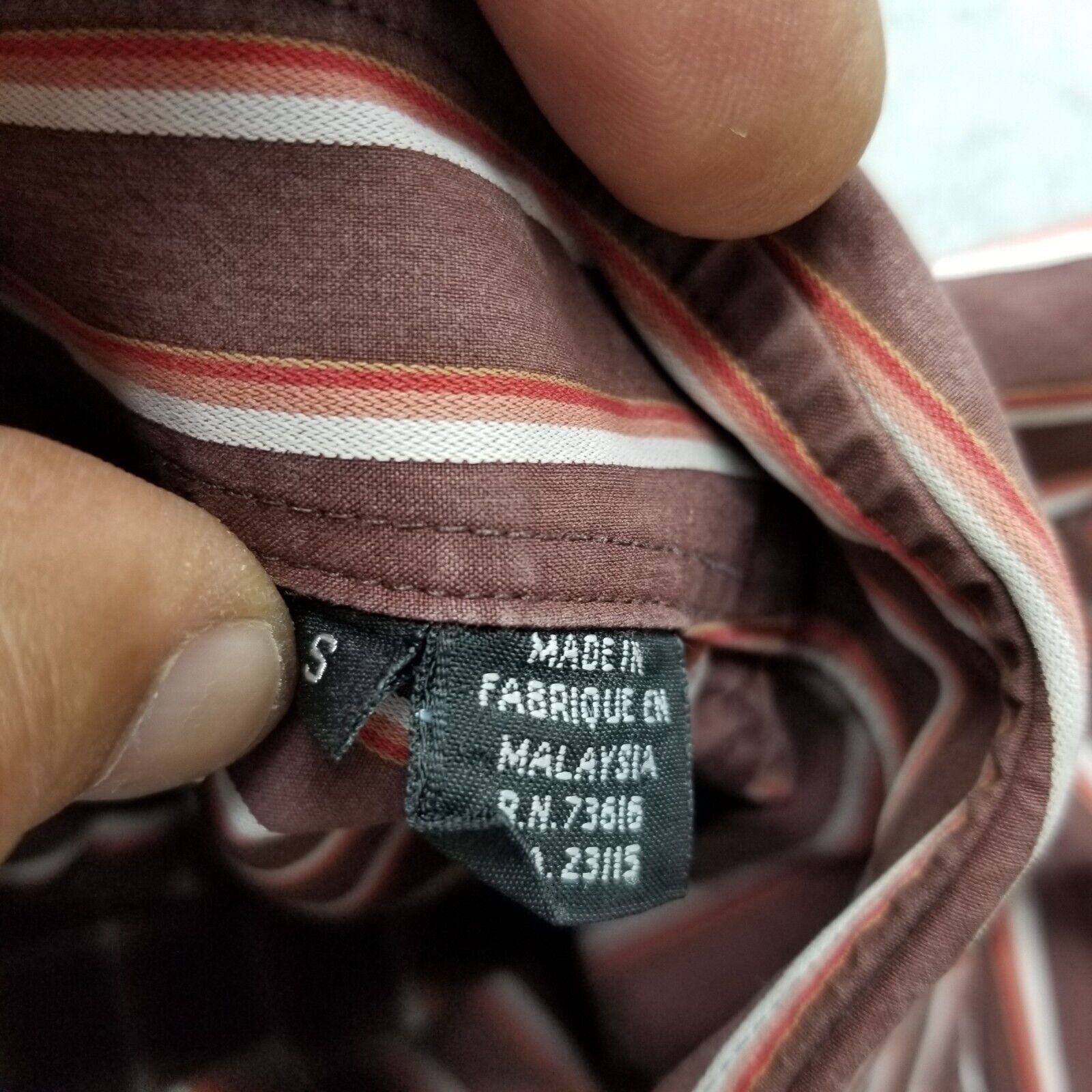Hugo Boss Boss Shirt Mens Striped Button Up Long Sleeve Pocket Size US S / EU 44-46 / 1 - 9 Thumbnail
