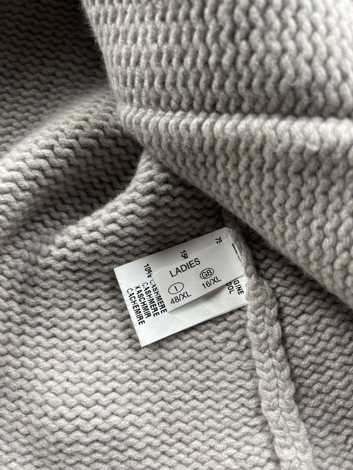 Fabiana Filippi Fabiana Filippi Knit Cardigan Wool Cashmere Blend Gray Size XL / US 12-14 / IT 48-50 - 11 Thumbnail