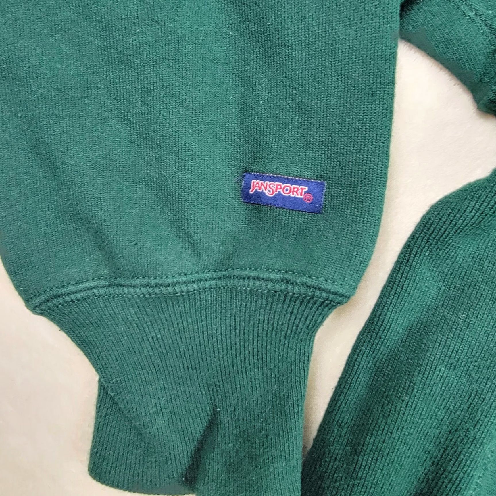 Jansport VINTAGE JanSport Men's Small CSUS Alumi Green/Blue Cotton Sweatshirt Size US S / EU 44-46 / 1 - 3 Thumbnail