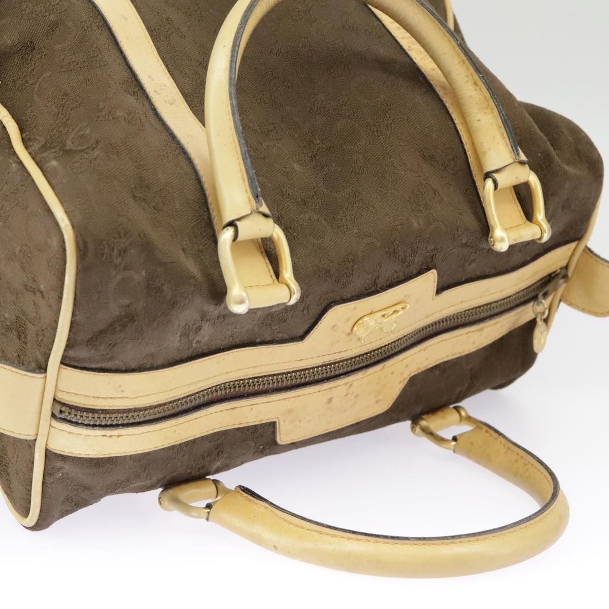 Celine CELINE C Saluki Hand Bag Canvas Brown Size ONE SIZE - 6 Thumbnail