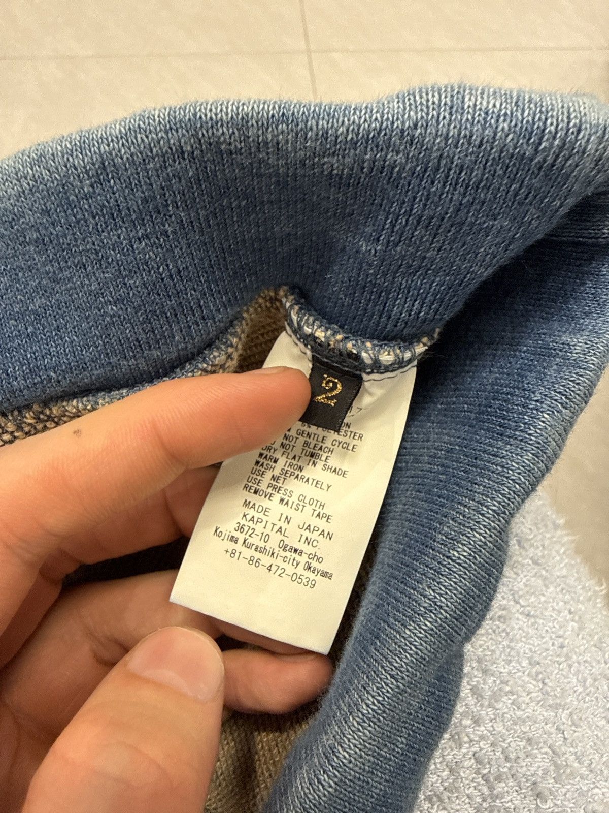 Kapital Kapital Indigo Flare Sweatpants Size Medium Size US 30 / EU 46 - 2 Thumbnail
