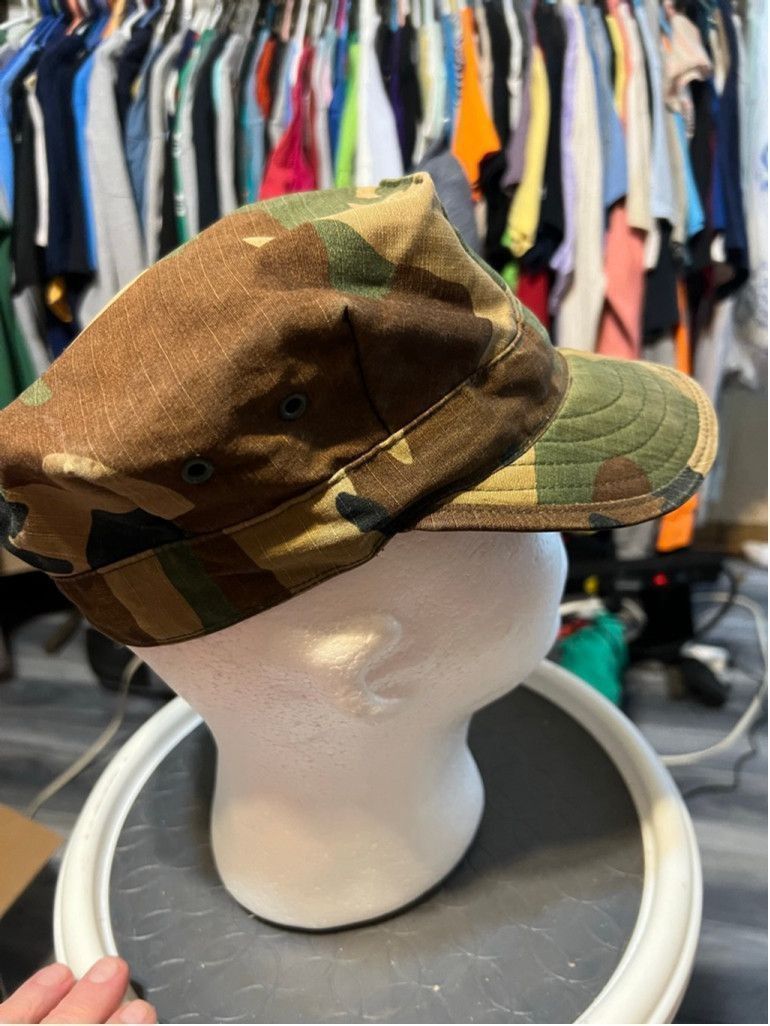 The Unbranded Brand Men's Unbranded Green Brown Camo Military Style Cap One Size Size ONE SIZE - 4 Thumbnail