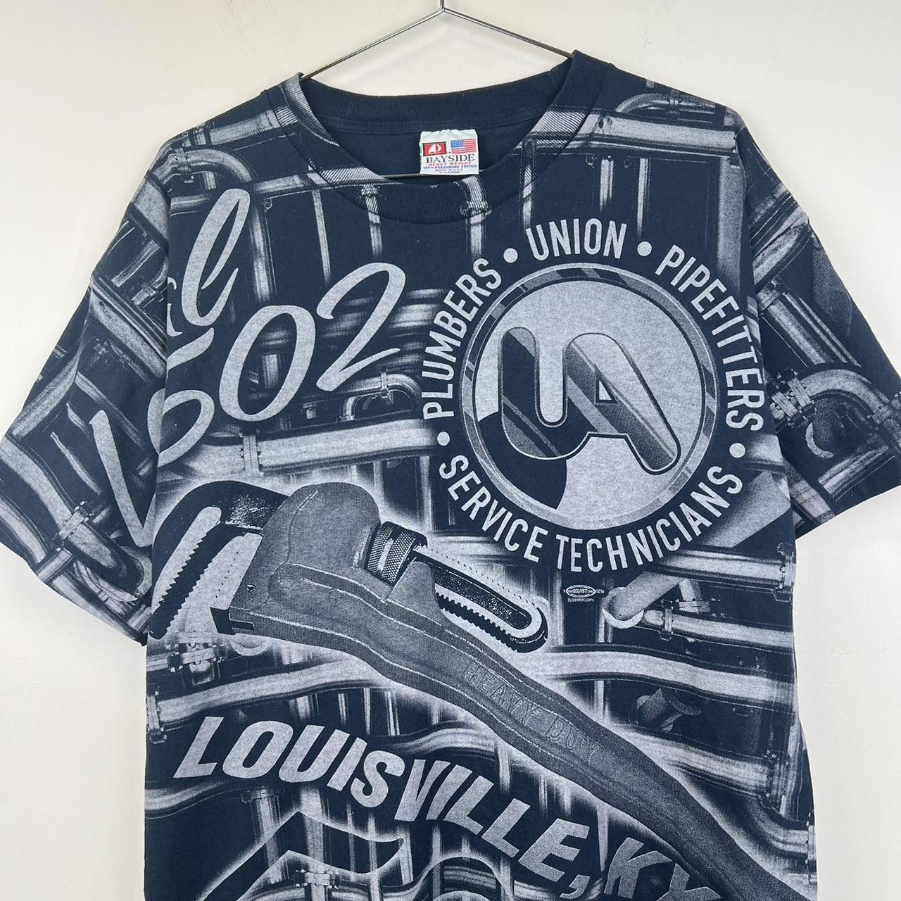 Vintage Vintage UA Plumbers & Pipefitters T-Shirt - Louisville, KY Size US XL / EU 56 / 4 - 2 Thumbnail