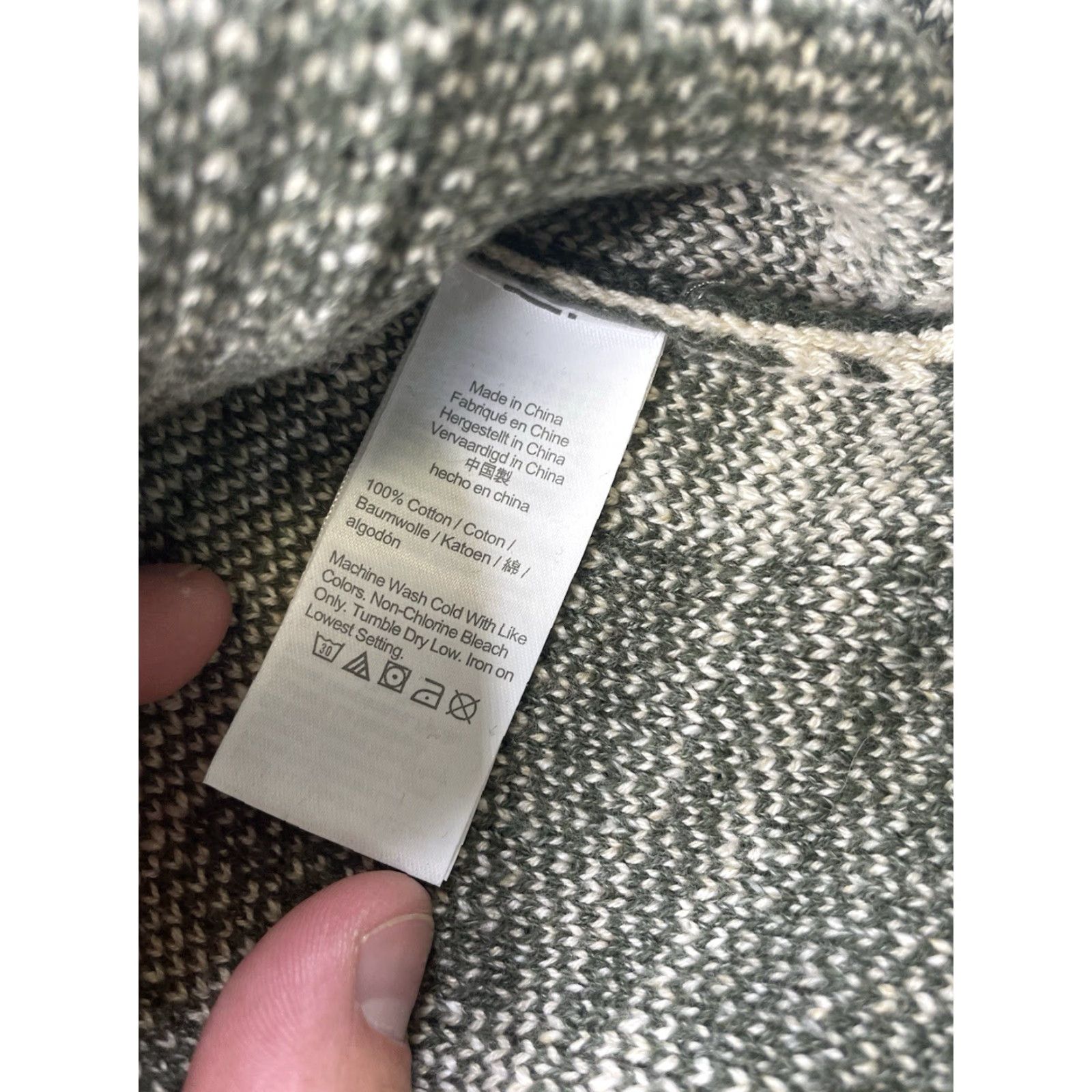 J.Crew J.CREW Men’s Cotton Knit Chore Jacket Sweater Heather Cypress Plaid Medium NWT Size US M / EU 48-50 / 2 - 4 Thumbnail