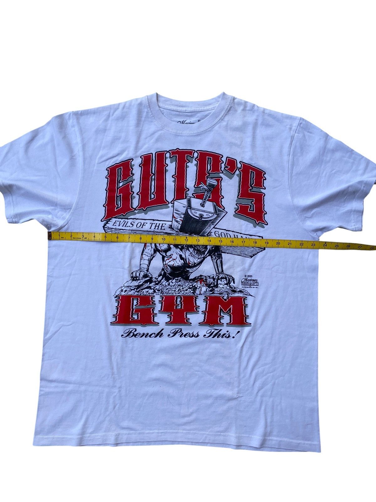 Japanese Brand Rare Berserk Guts Gym All Pain No Gain Anime Graphic Tee Size US XL / EU 56 / 4 - 4 Thumbnail
