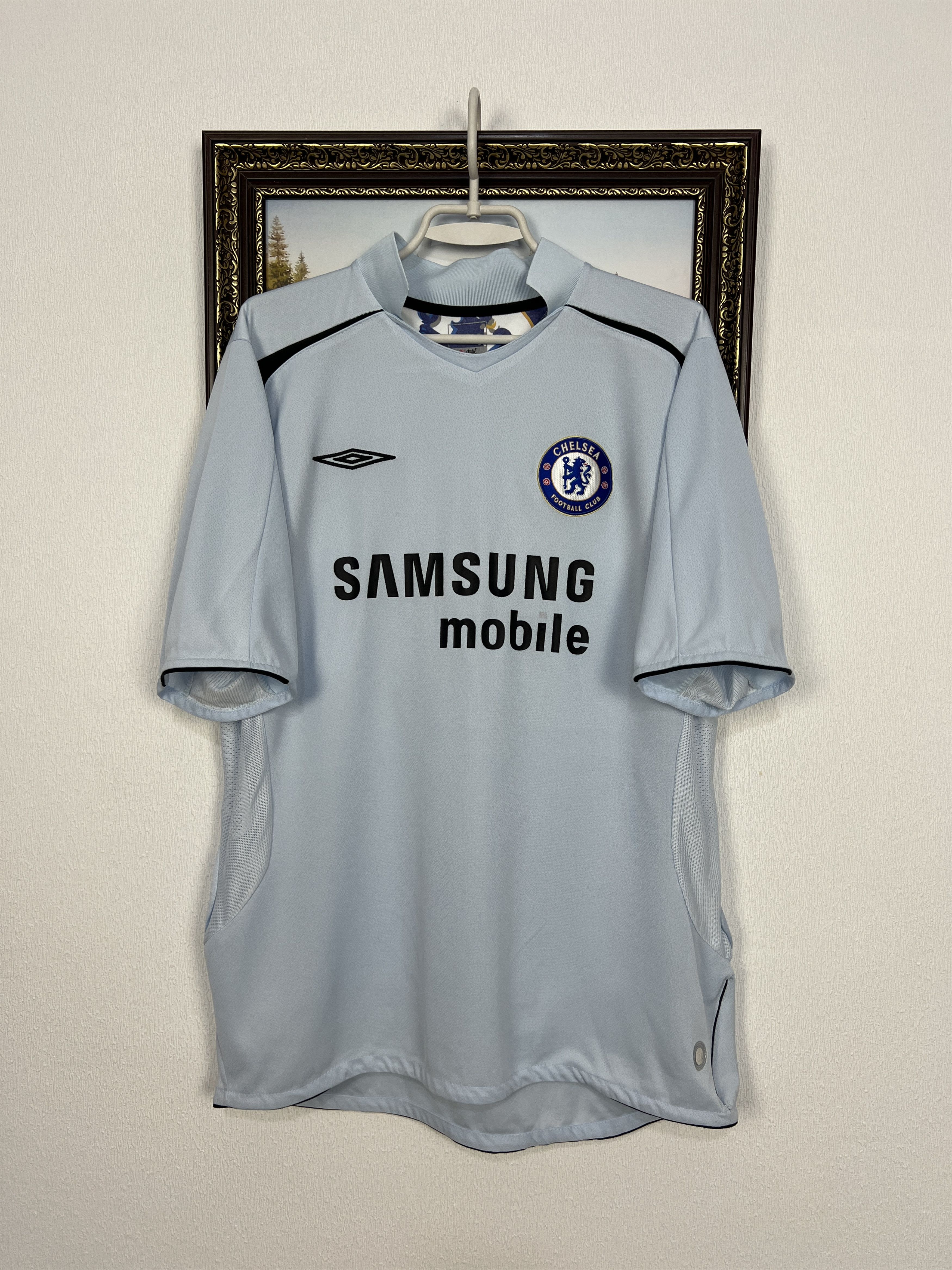 Umbro Chelsea Away football shirt 2005 Soccer #16 Robben Jersey Size US L / EU 52-54 / 3 - 1 Thumbnail