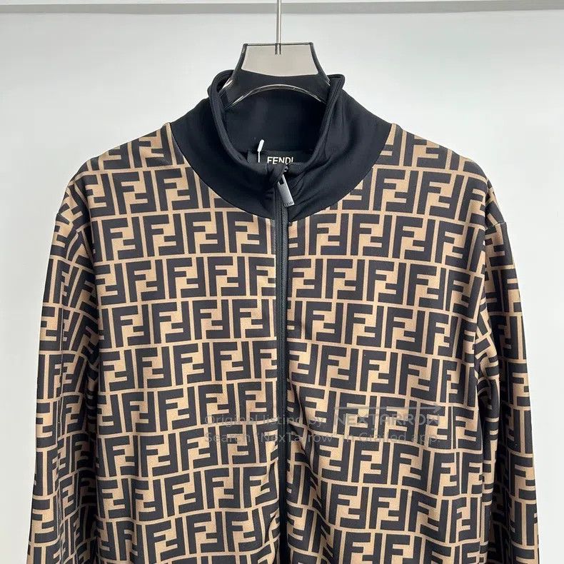 Fendi Fendi Collar Printed Double F Open Cardigan Jacket Size US S / EU 44-46 / 1 - 6 Thumbnail