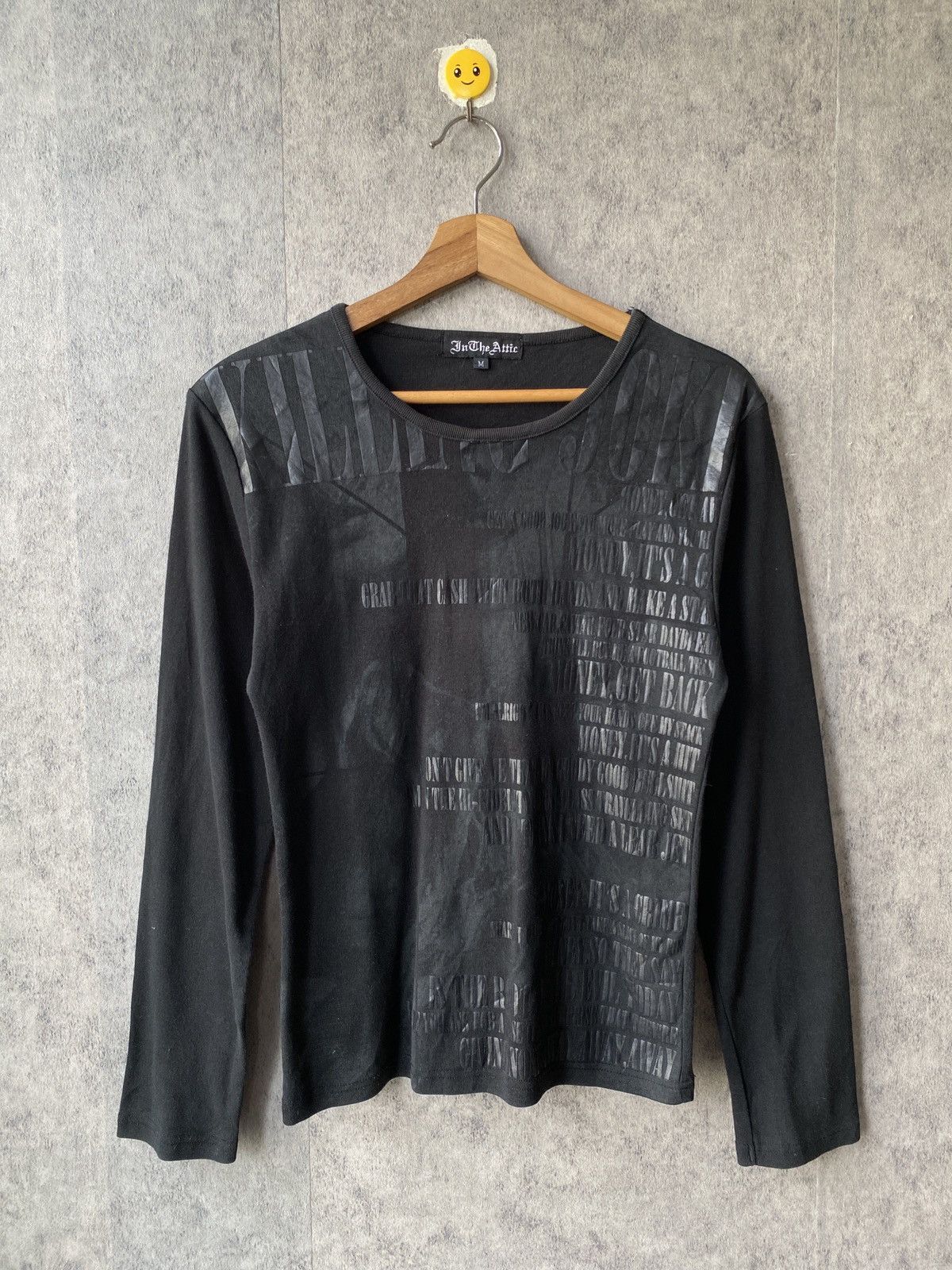 In The Attic 2000s In The Attic Poem Design Long Sleeve Shirt Size US S / EU 44-46 / 1 - 1 Thumbnail