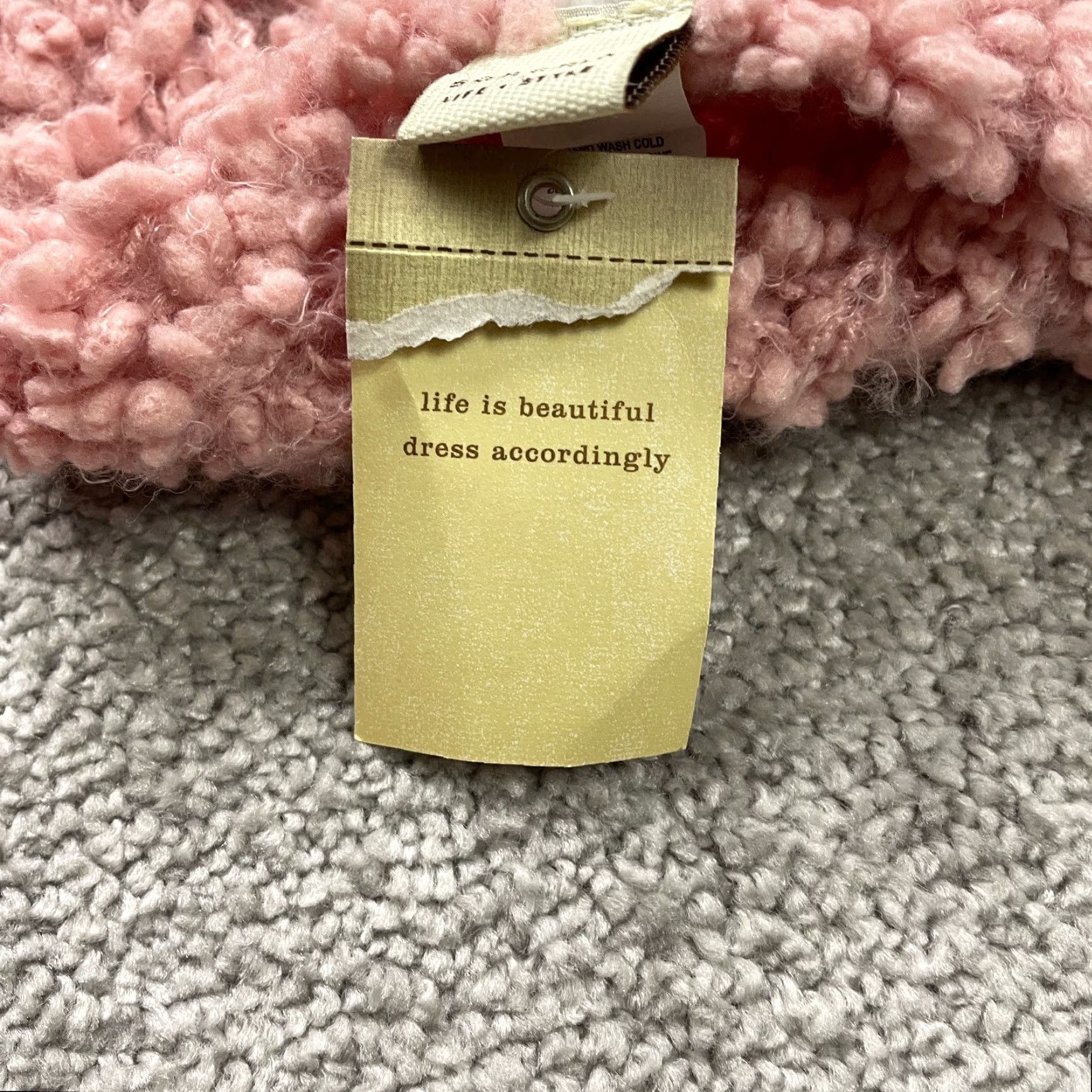 Pinko Sonoma Scarf Womens One Size Pink Soft Fluffy New NWT Cold Weather Popcorn Size ONE SIZE - 4 Thumbnail