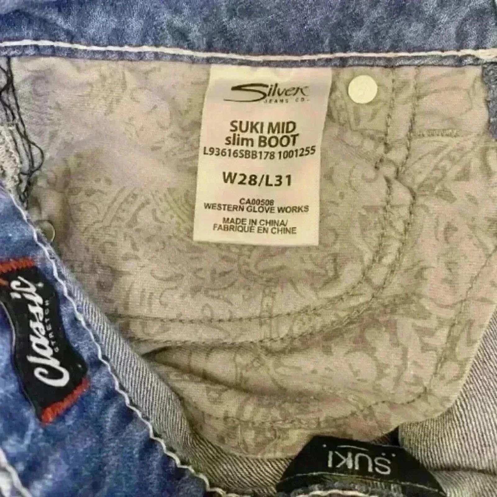 Silver Jeans Co. SILVER Suki Jeans MidRise Classic Stretch Bootcut Size 30/31 Size 30" / US 8 / IT 44 - 6 Thumbnail