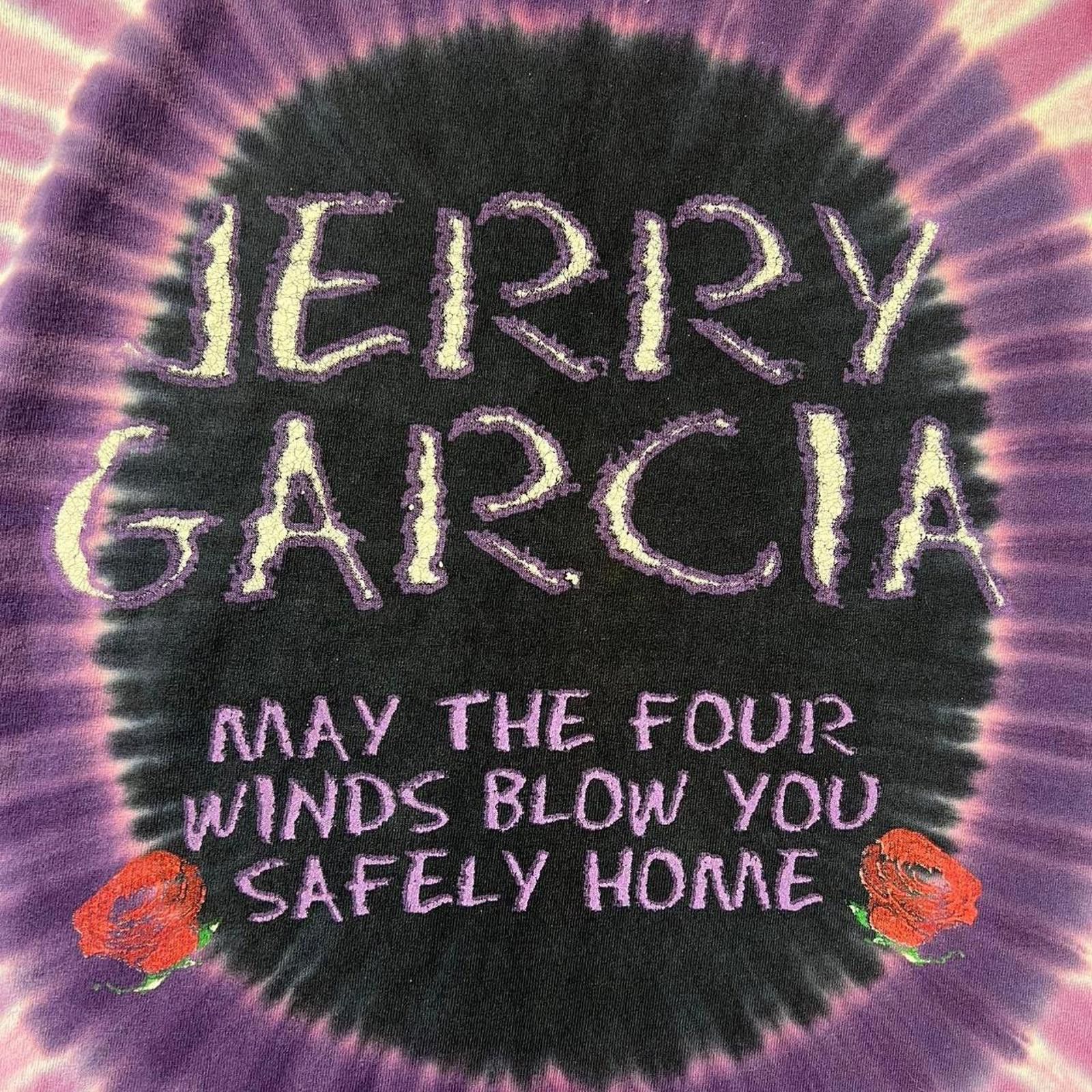 Designer VTG 90s Jerry Garcia May The Four Winds Blow You Safely Home Size US L / EU 52-54 / 3 - 7 Thumbnail