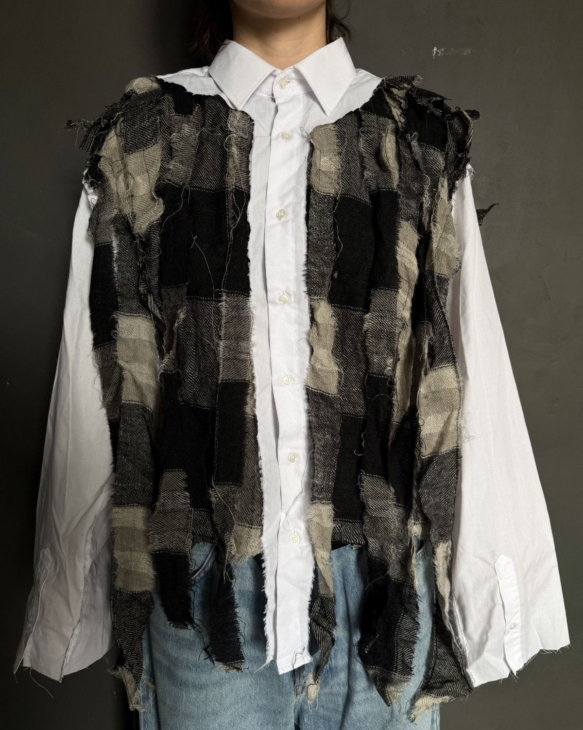 Handmade avant-garde shirt Size US L / EU 52-54 / 3 - 1 Thumbnail