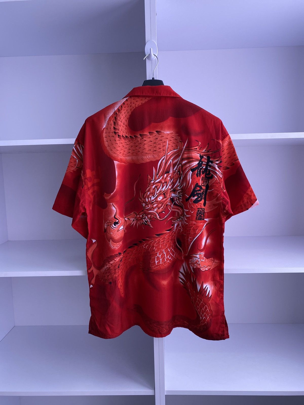 Japanese Brand × Vintage Vintage Japanese Style Dragon Short Sleeve Shirt Size US XXL / EU 58 / 5 - 7 Thumbnail