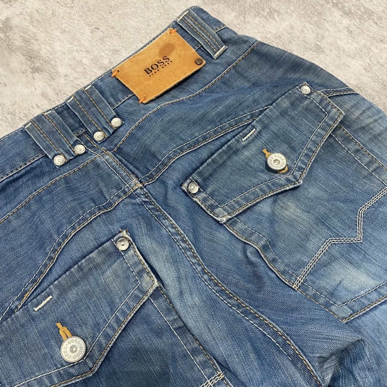 Hugo Boss Navy blue Boss denim jeans Rap hip hop Vintage y2k Baggy Size US 30 / EU 46 - 5 Thumbnail