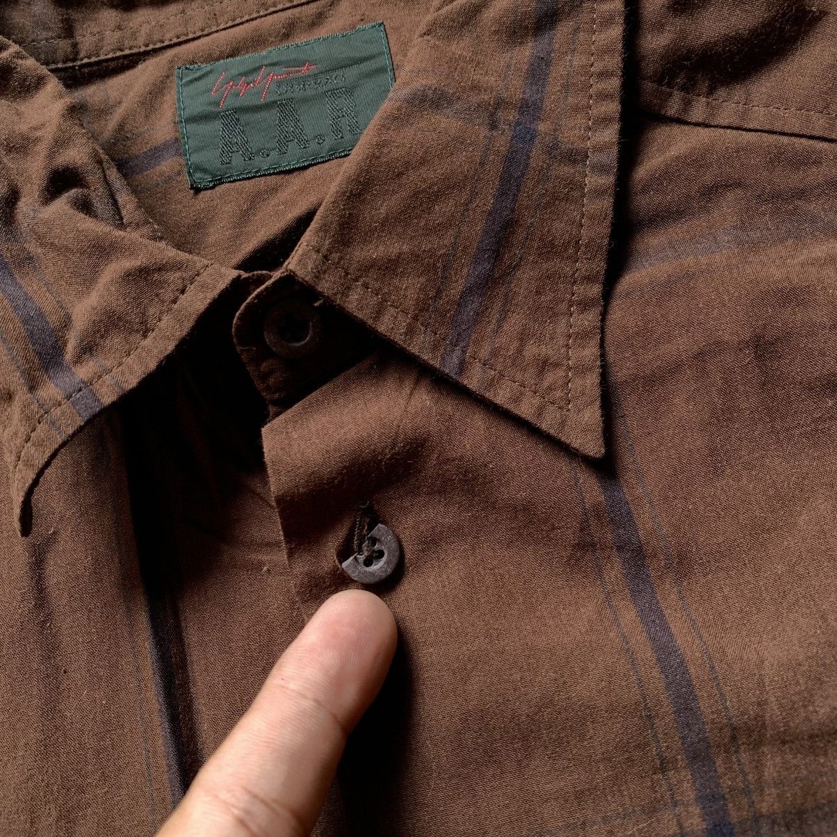 Yohji Yamamoto Vtg 90s Yohji Yamamoto A.A.R Shirt Button Up Size US L / EU 52-54 / 3 - 6 Thumbnail