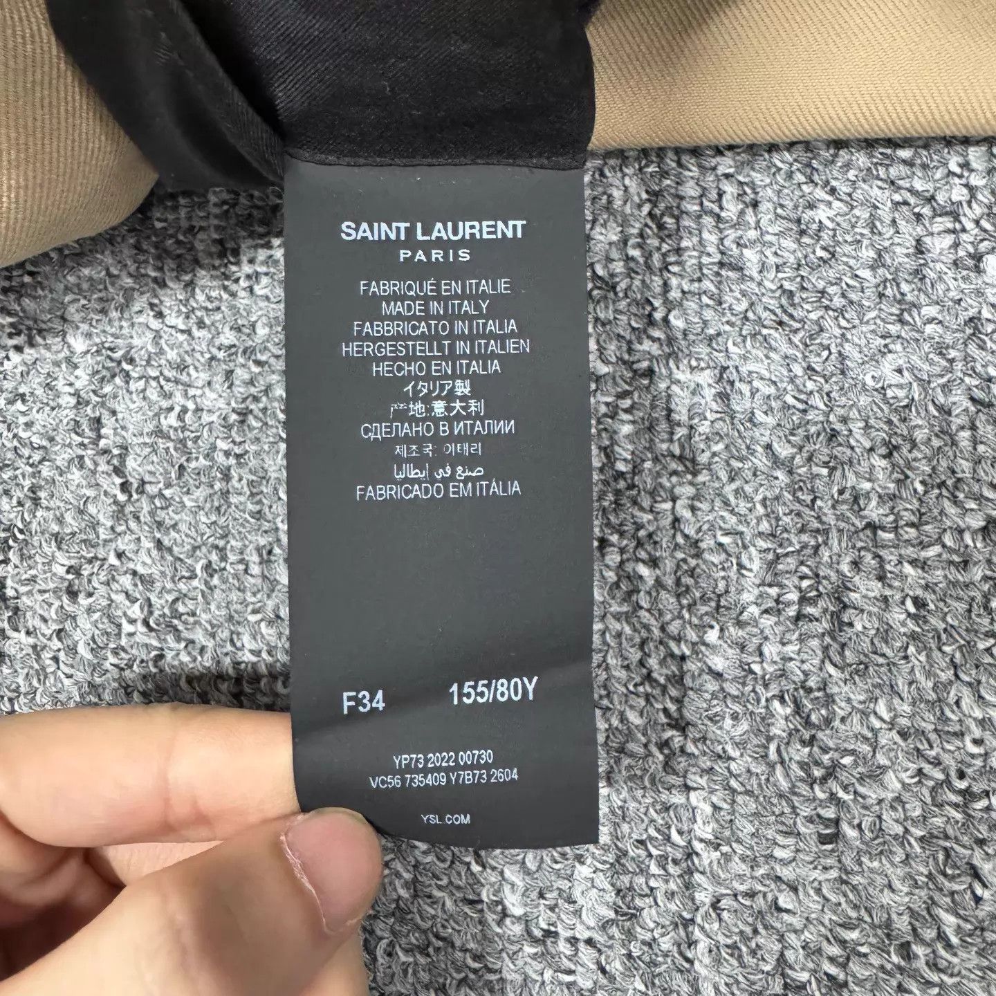 Saint Laurent Paris SLP Double-Breasted Smoking Jacket 34 99 New Size XS / US 0-2 / IT 36-38 - 6 Thumbnail