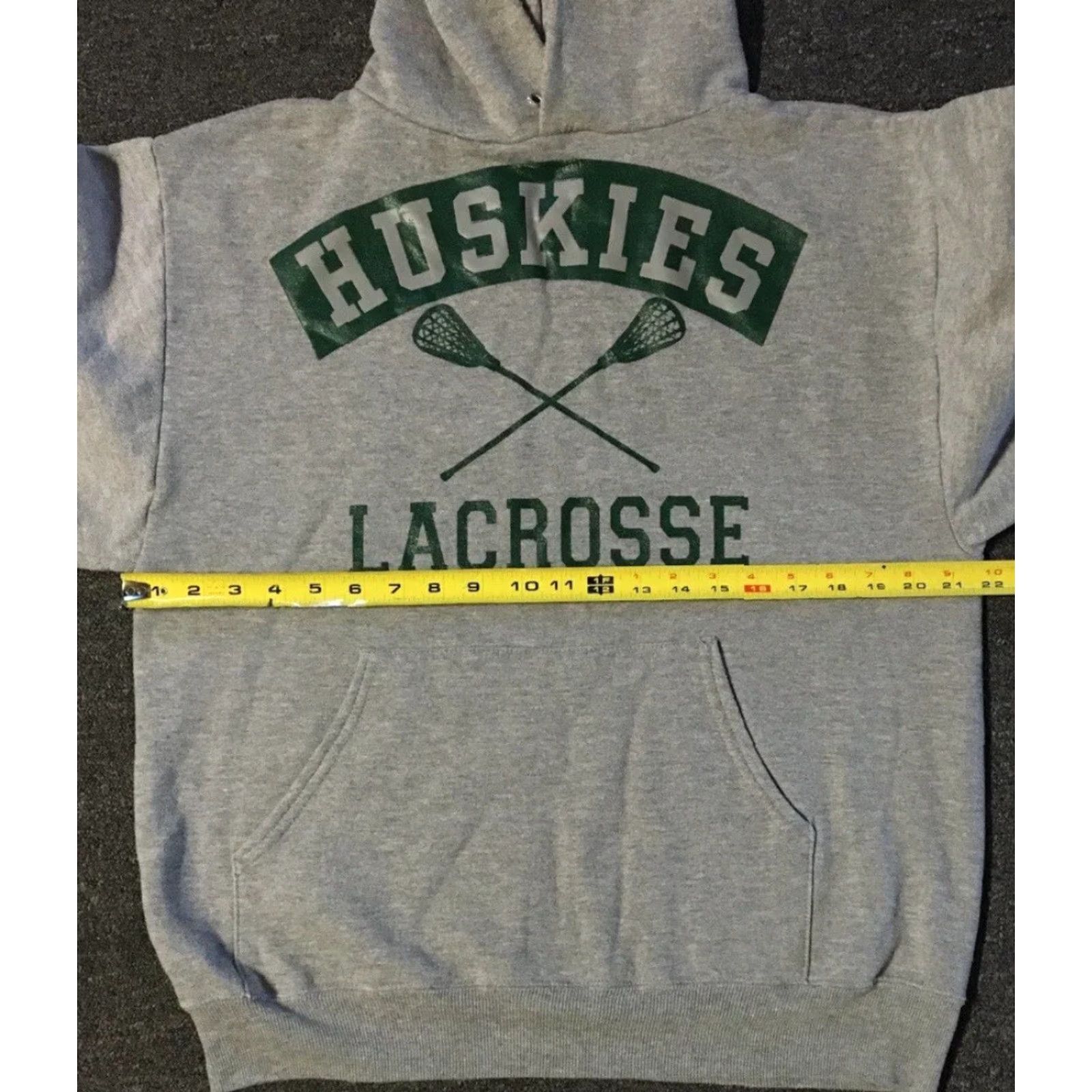 Vintage Vtg 90s Huskies Lacrosse Faded Spellout Hoodie S Mens Gray USA Track & Field Sweatshirt Pullover Sports 80s/90s School Grunge Vintage Size US S / EU 44-46 / 1 - 6 Thumbnail