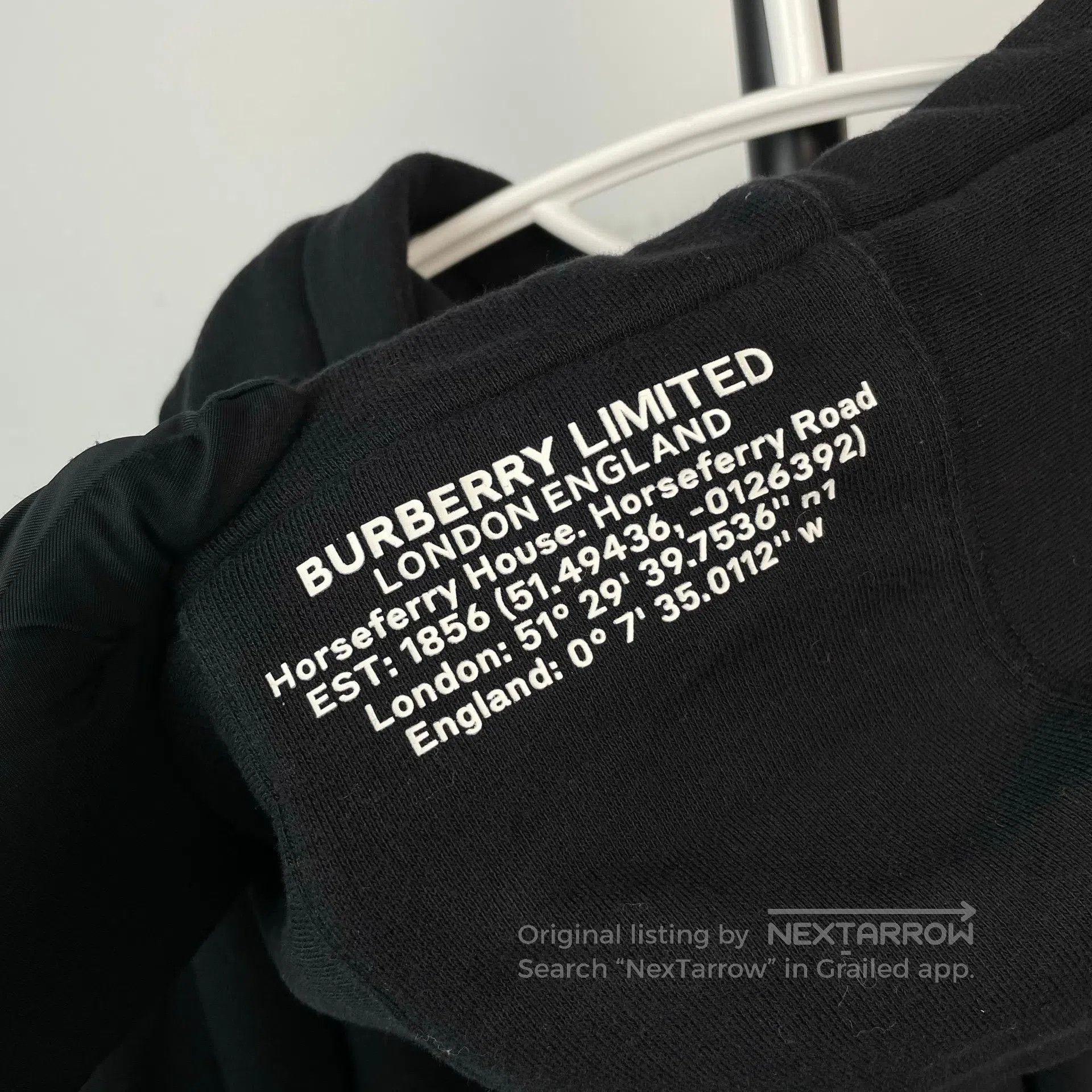 Burberry Burberry Black Irregular Drawstring Hoodie| Size US L / EU 52-54 / 3 - 4 Thumbnail