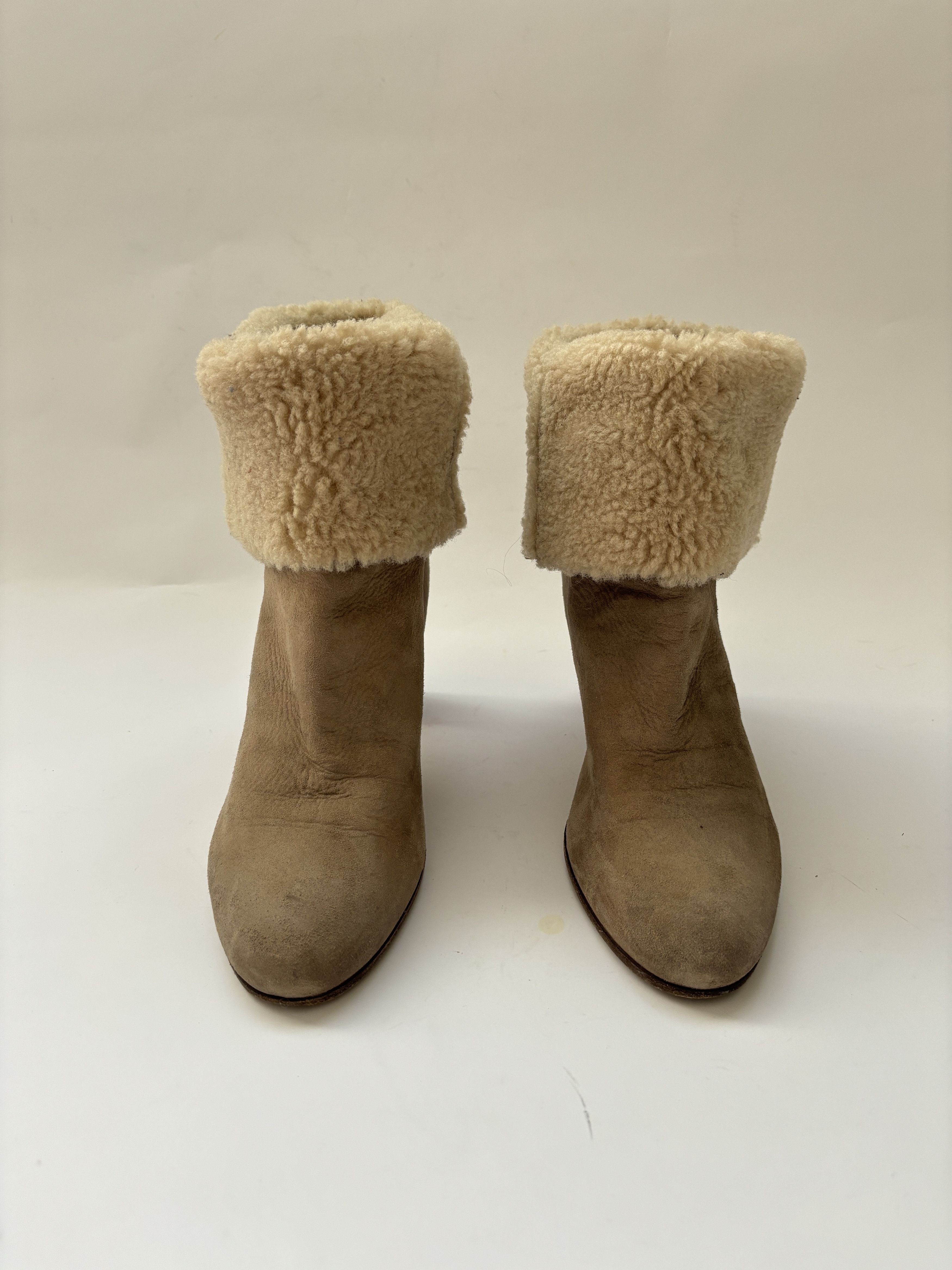 Maison Margiela ⚡️QUICK SALE⚡️Maison Margiela Shearling Beige Mid Boots Size US 10 / IT 40 - 8 Thumbnail
