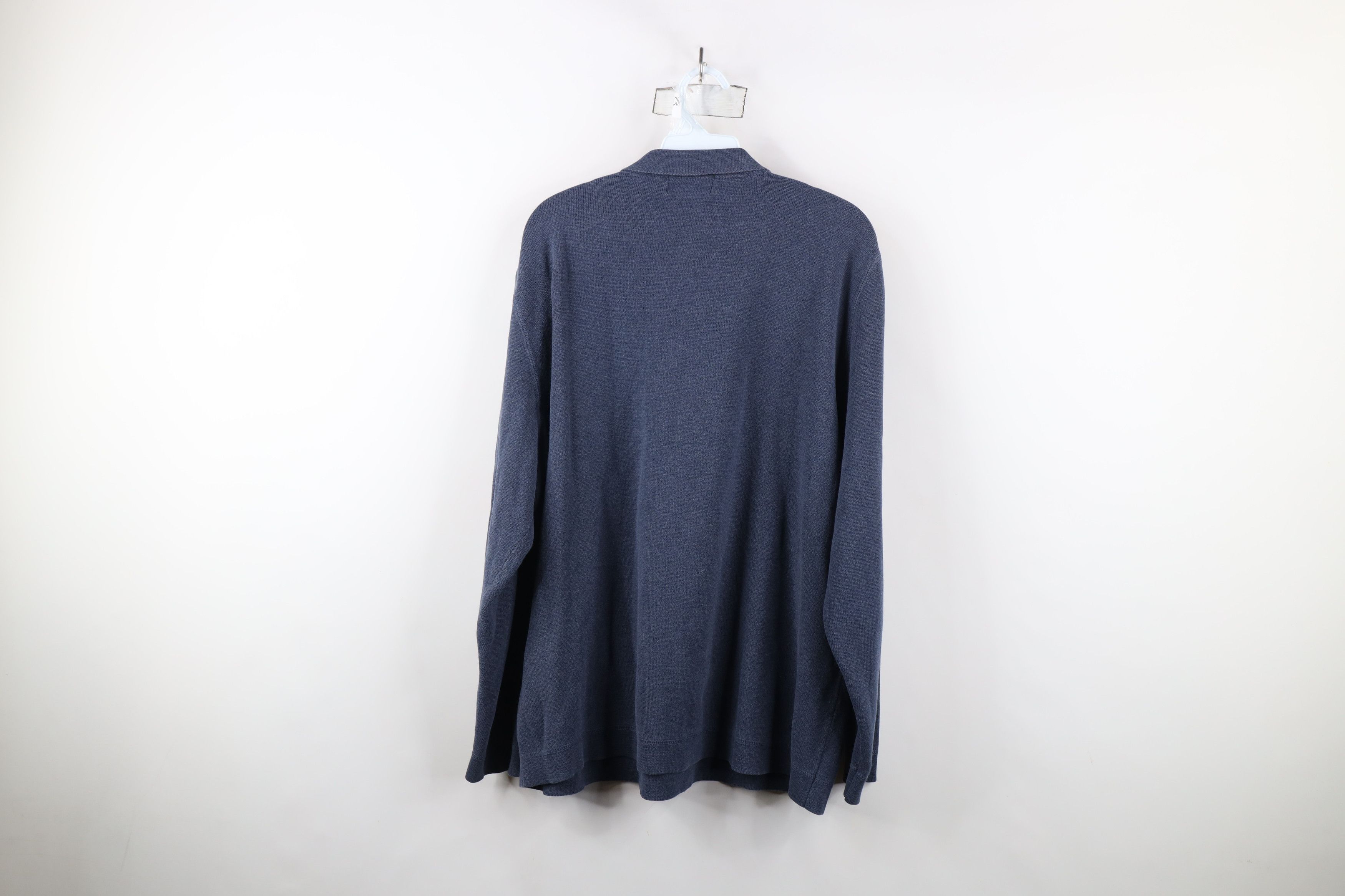 Eddie Bauer × Vintage Vintage 90s Eddie Bauer Heavyweight Thermal Collared Polo Size US XL / EU 56 / 4 - 11 Thumbnail