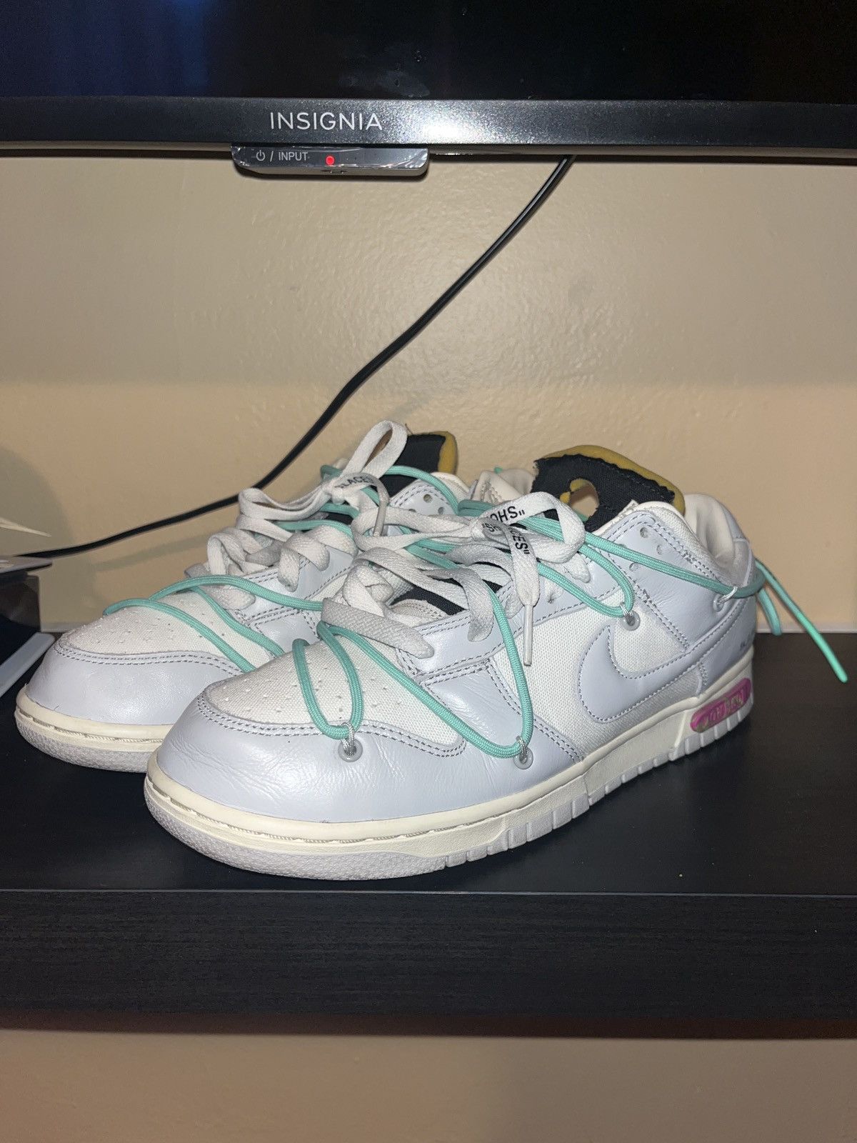 Nike × Off-White × Virgil Abloh Nike grey Off-White dunk ‘Lot 04 of 50’ Size US 9.5 / EU 42-43 - 4 Thumbnail