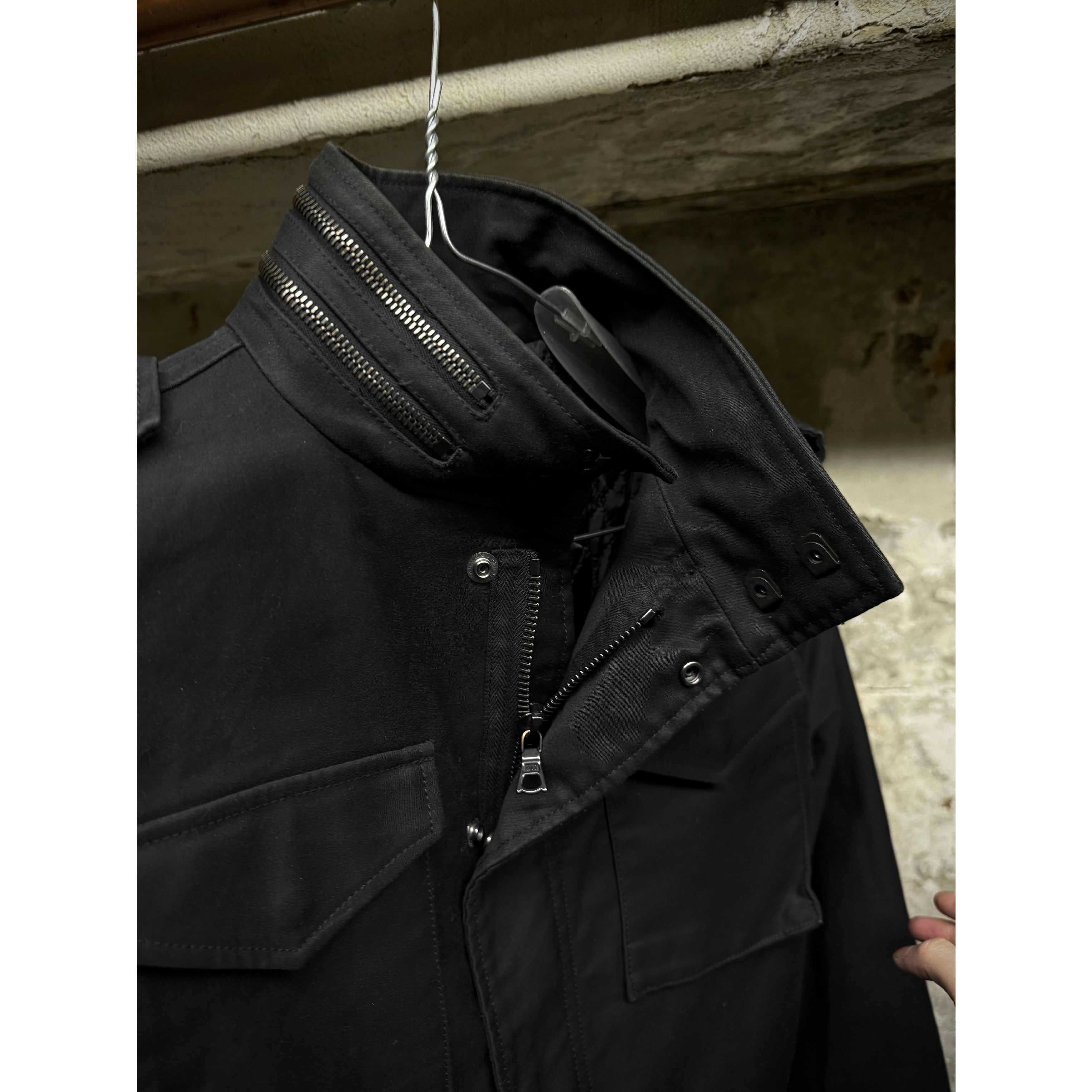 Lithium LITHIUM HOMME 2010s Black Cotton Gabardine Field Jacket Size US XS / EU 42 / 0 - 2 Thumbnail