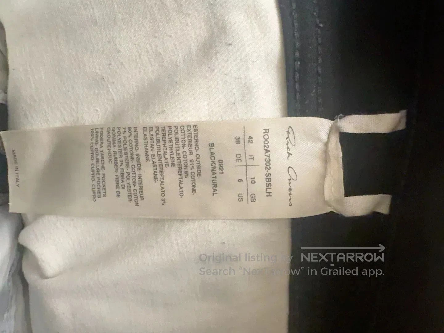 Rick Owens rick owens 21fw gethsemane tyr pants. Size US 26 / EU 42 - 4 Thumbnail