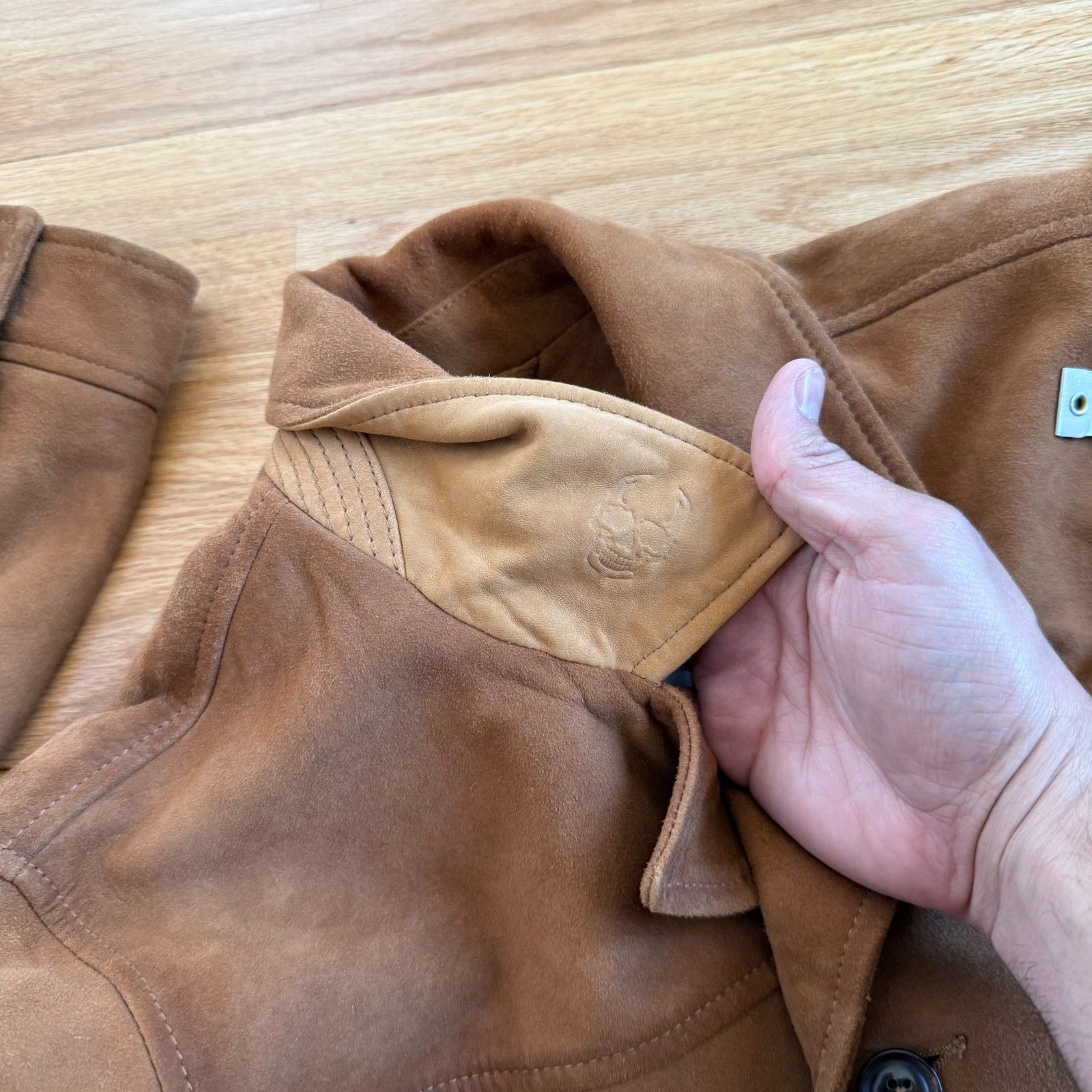 John Varvatos John Varvatos Sundance Brown Sheep Skin Suede Leather Jacket Size US S / EU 44-46 / 1 - 10 Thumbnail