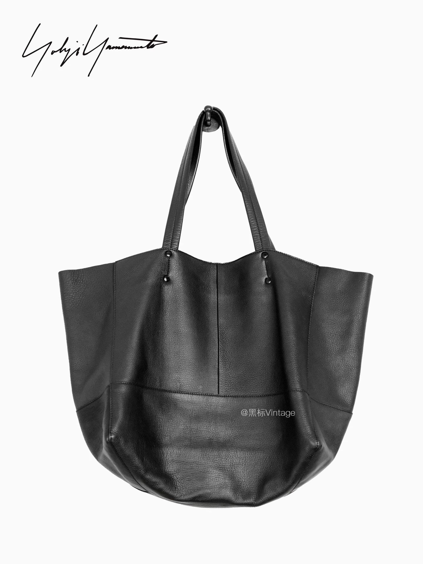 Yohji Yamamoto Yohji Yamamoto 22SS Vintage Minimal Large Cowhide Tote Size ONE SIZE - 1 Thumbnail