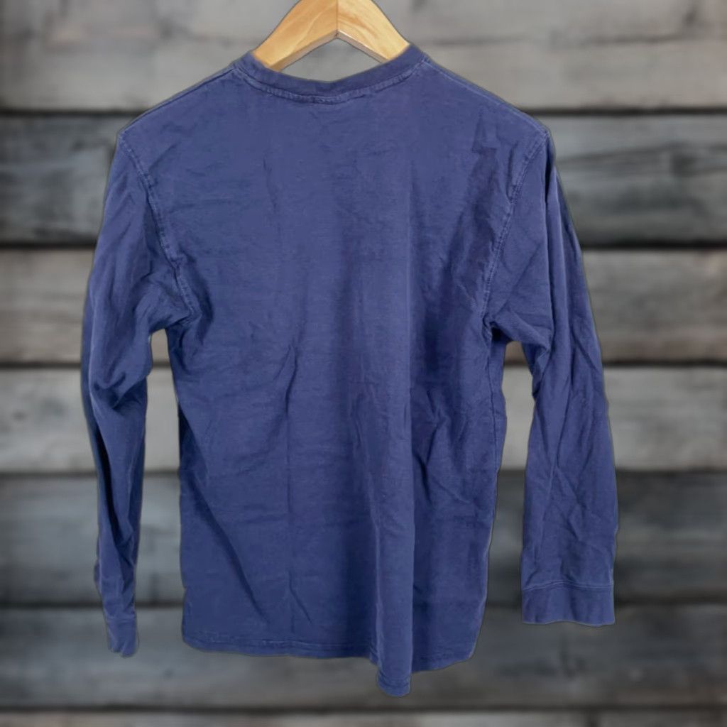 Avirex VINTAGE Avirex T-Shirt Mens Small Dark Blue Long Sleeve Graphic Print Retro VTG Streetwear Crew Neck Size US S / EU 44-46 / 1 - 1 Thumbnail