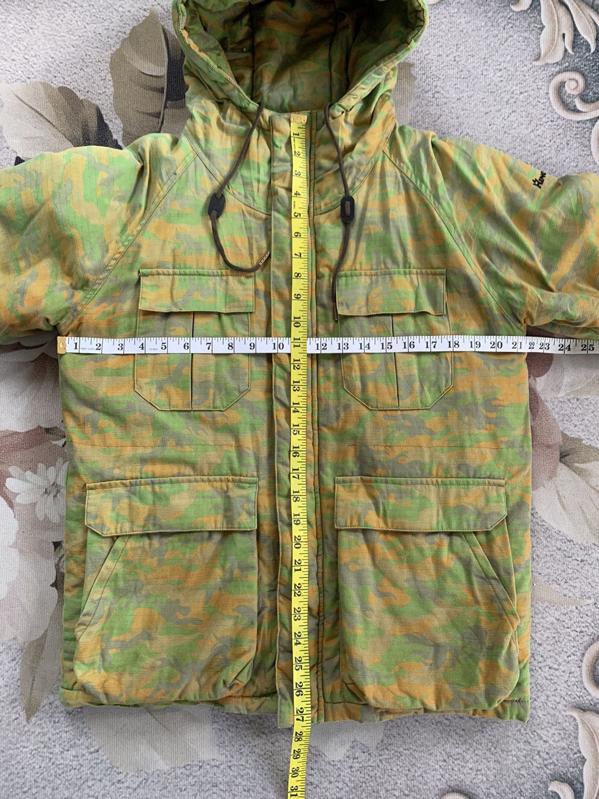 Japanese Brand Kriff Mayor Camo Fire Wood World Wide Camp Jacket Hooded Size US S / EU 44-46 / 1 - 16 Thumbnail