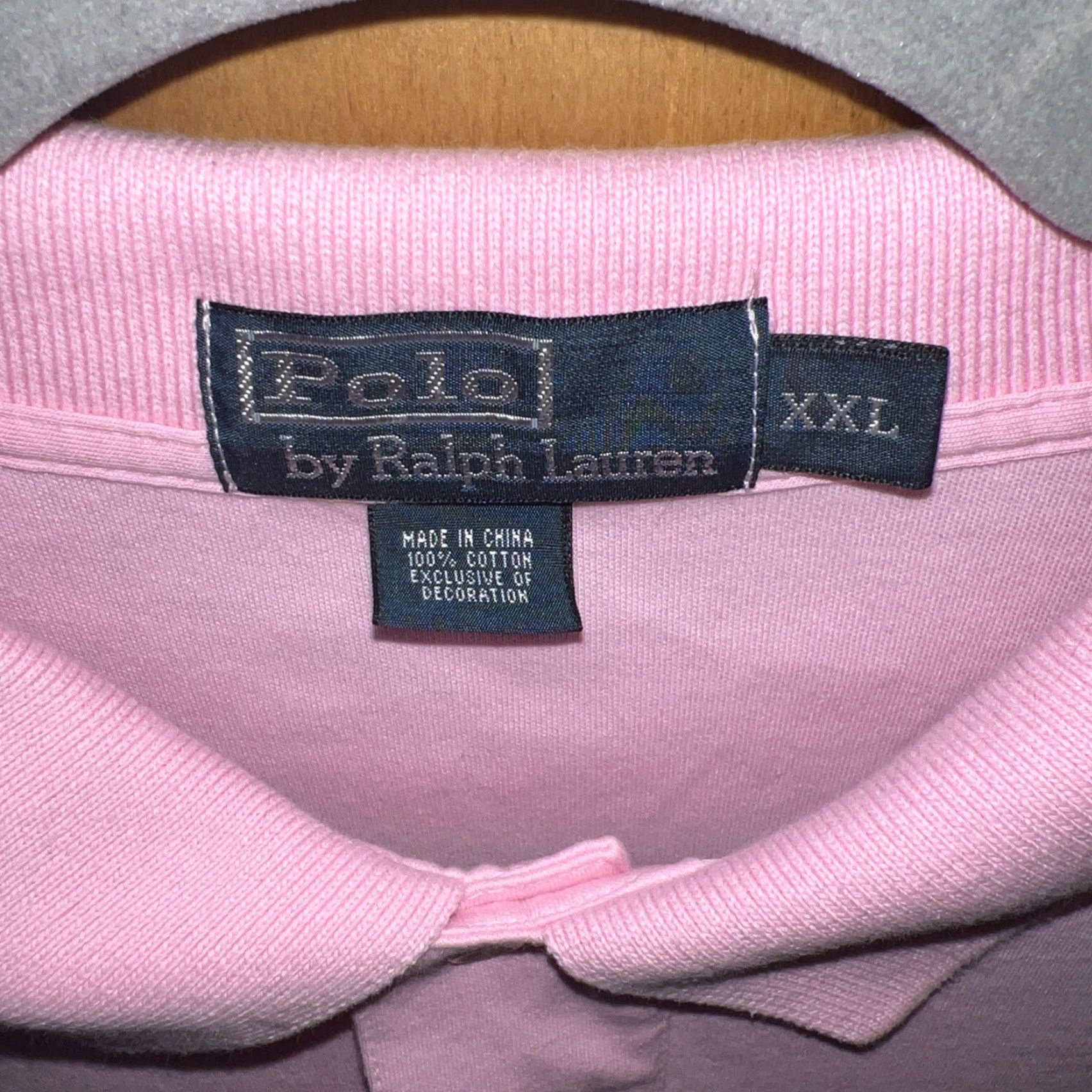 Polo Ralph Lauren VINTAGE Polo Ralph Lauren Polo Shirt Men 2XL Pink Cotton Short Sleeve Casual Golf Size US XXL / EU 58 / 5 - 3 Thumbnail