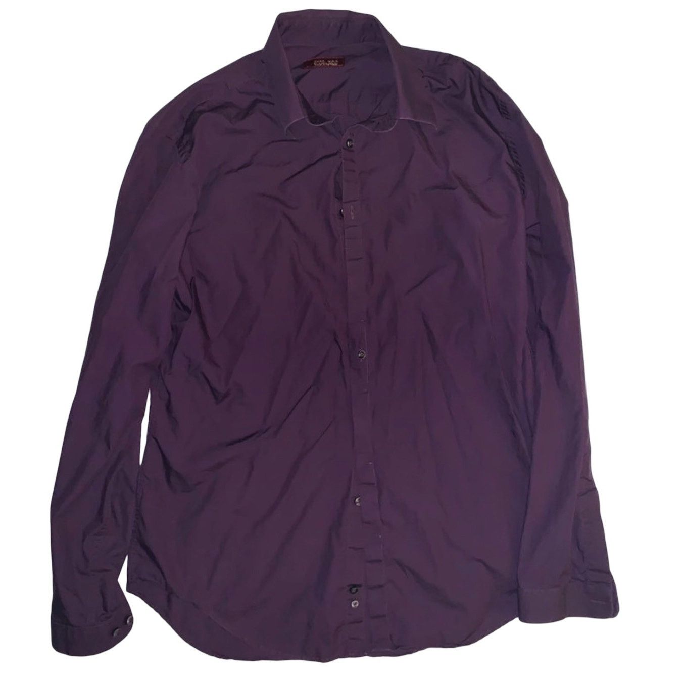 Zara Zara Man Button Up Long Sleeve Purple Dress Shirt Size Large Size US L / EU 52-54 / 3 - 1 Thumbnail