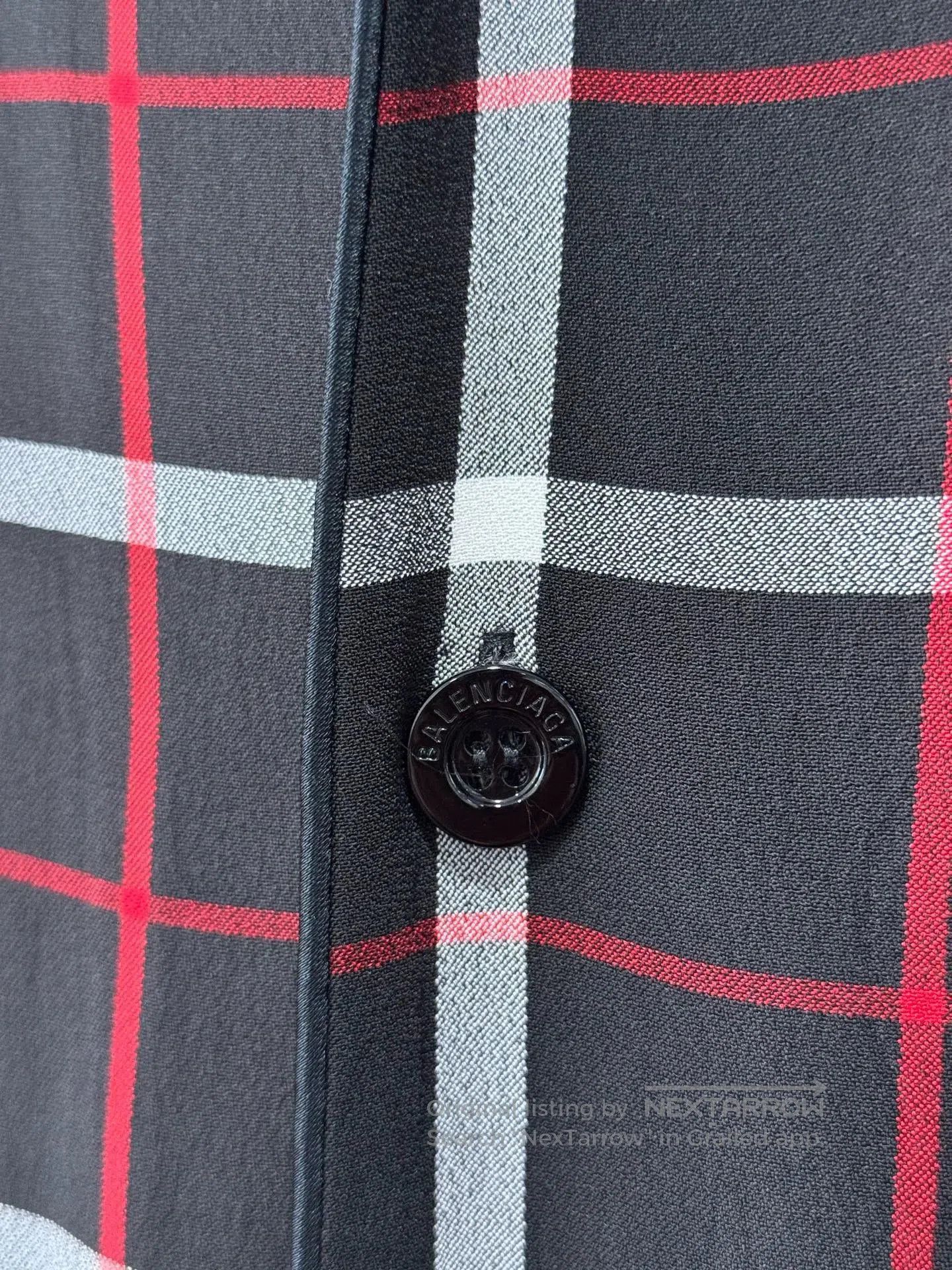 Balenciaga Balenciaga BB Embroidered Check Long Sleeve Shirt. Size US S / EU 44-46 / 1 - 5 Thumbnail