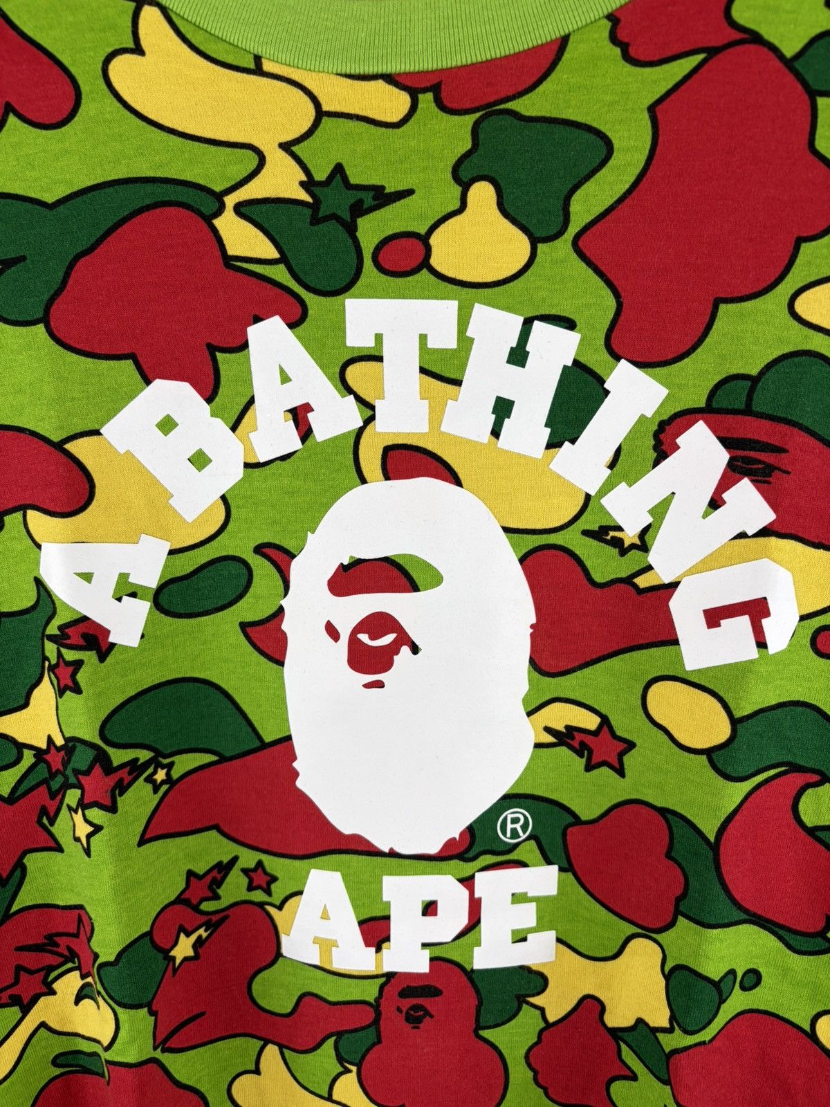 Bape Bape Sta Camo Collage Logo L/S Tee Size US XL / EU 56 / 4 - 3 Thumbnail