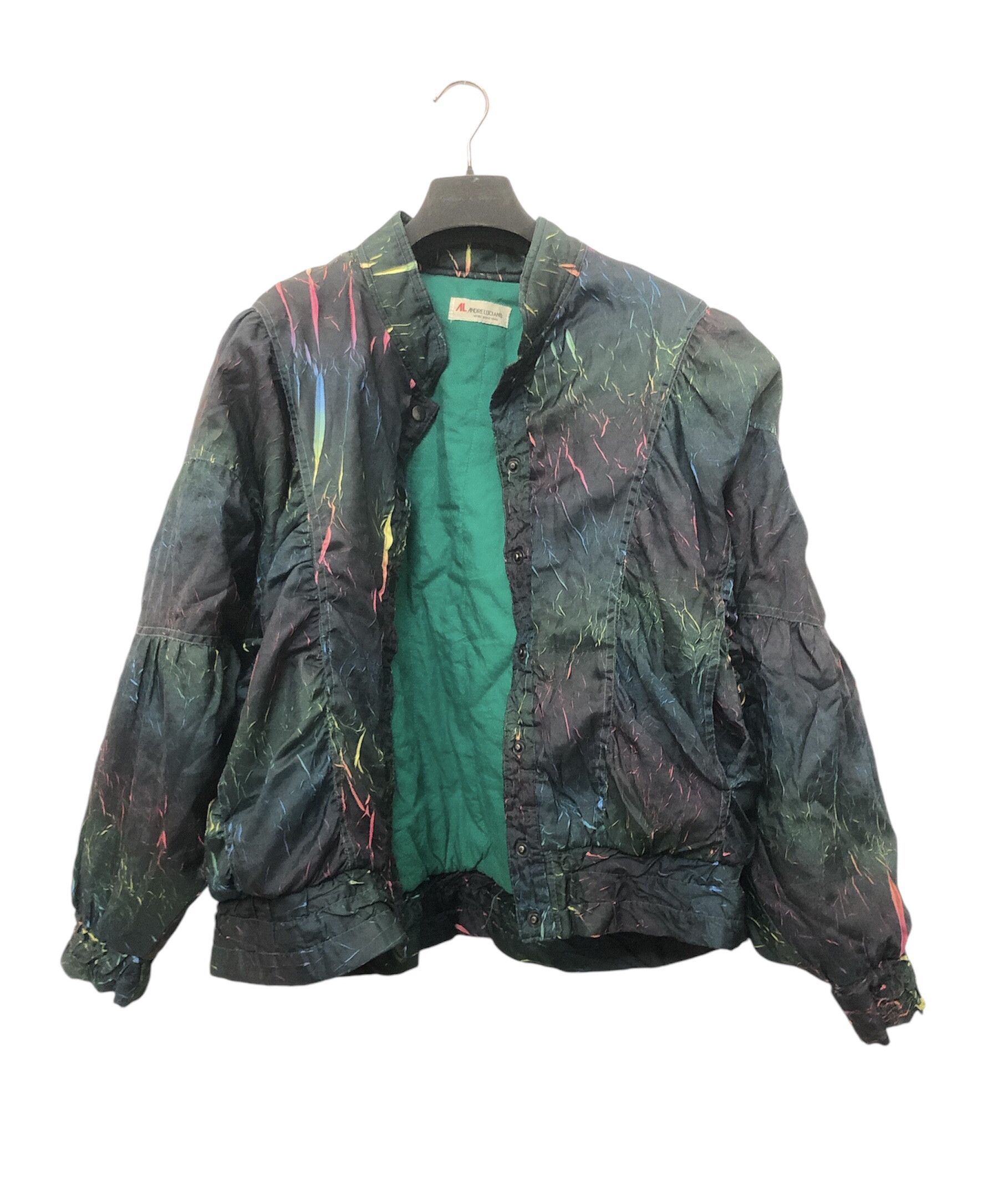 Andreluciano × Designer × Vintage Vintage 90s Andreluciano Black Scratched Design Size L / US 10 / IT 46 - 1 Thumbnail