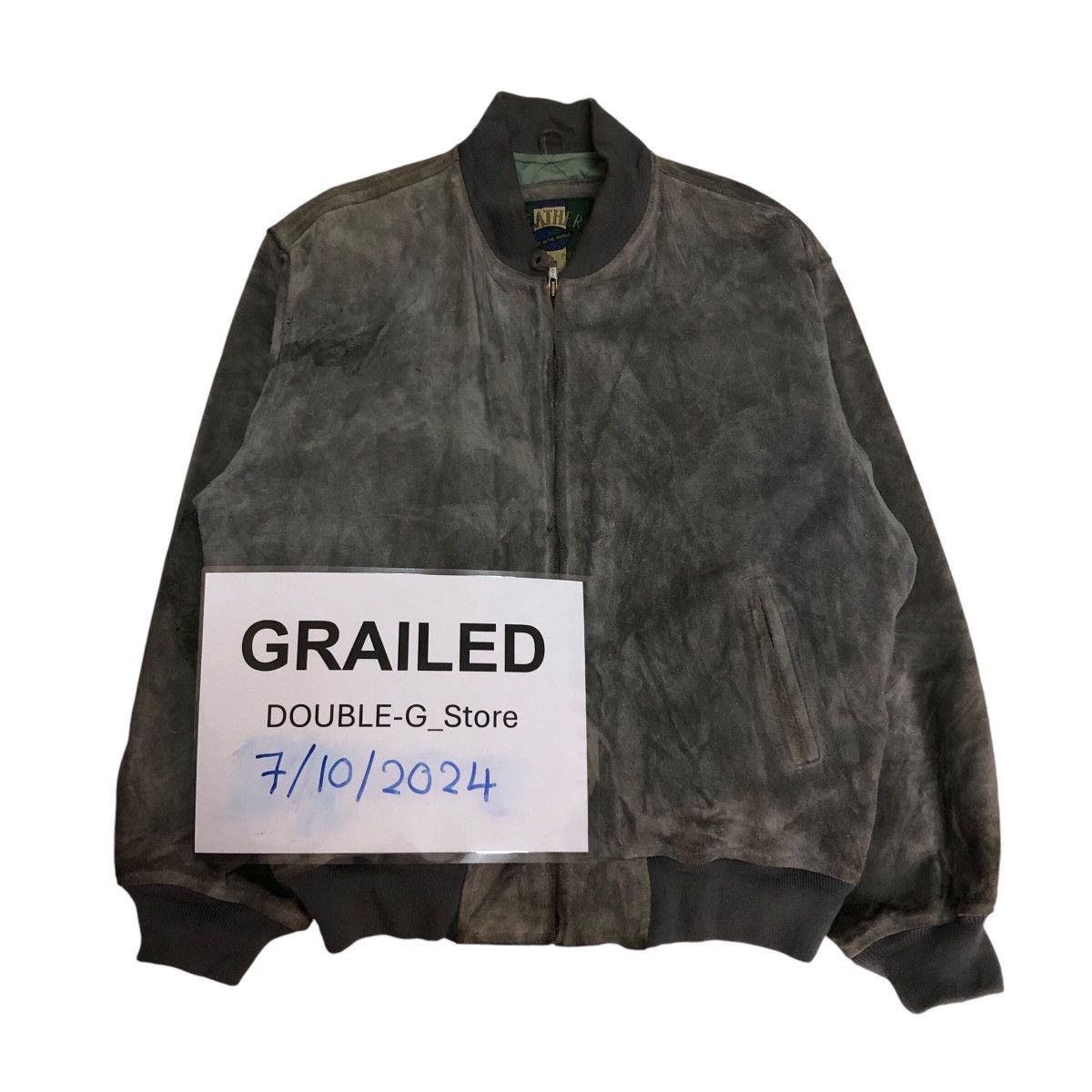Japanese Brand 📌Vintage Genuine Leather Jacket Bomber Biker World Size US L / EU 52-54 / 3 - 1 Thumbnail