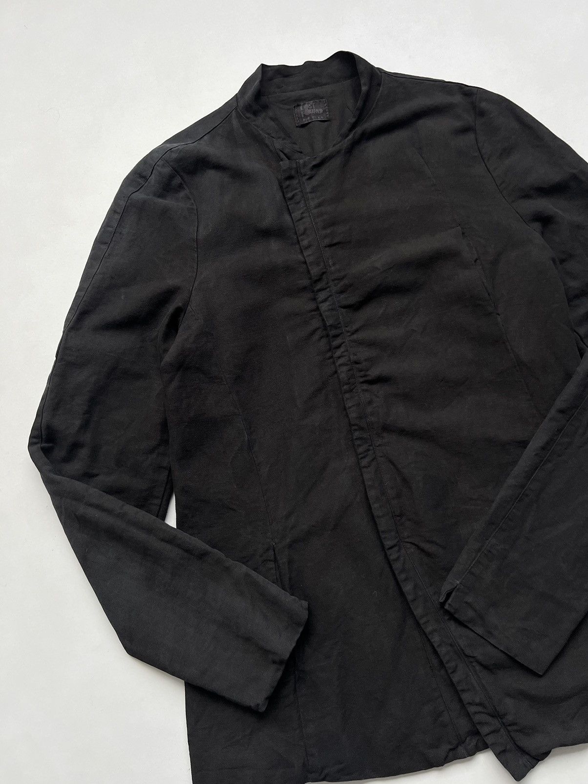 Individual Sentiments 🇮🇹Lost&Found Ria Dunn Linen Asymmetrical Heavy Zip Up Jacket Size US L / EU 52-54 / 3 - 6 Thumbnail