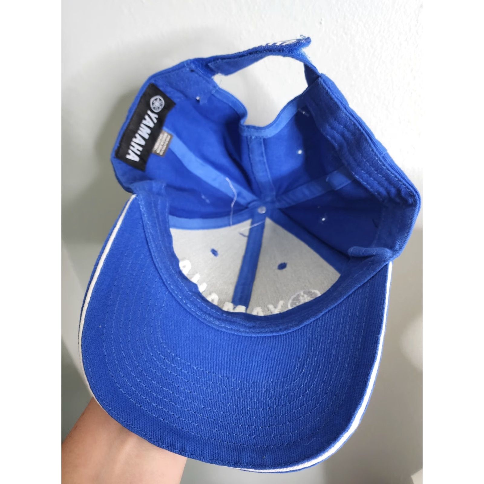 Yamaha YAMAHA Fishing Boating Hat - Officially Licensed Strapback Dad Cap BLUE | Unisex Adults Adjustable Cotton Cap | Fishing and Boating Theme, Vintage: No Size ONE SIZE - 4 Thumbnail