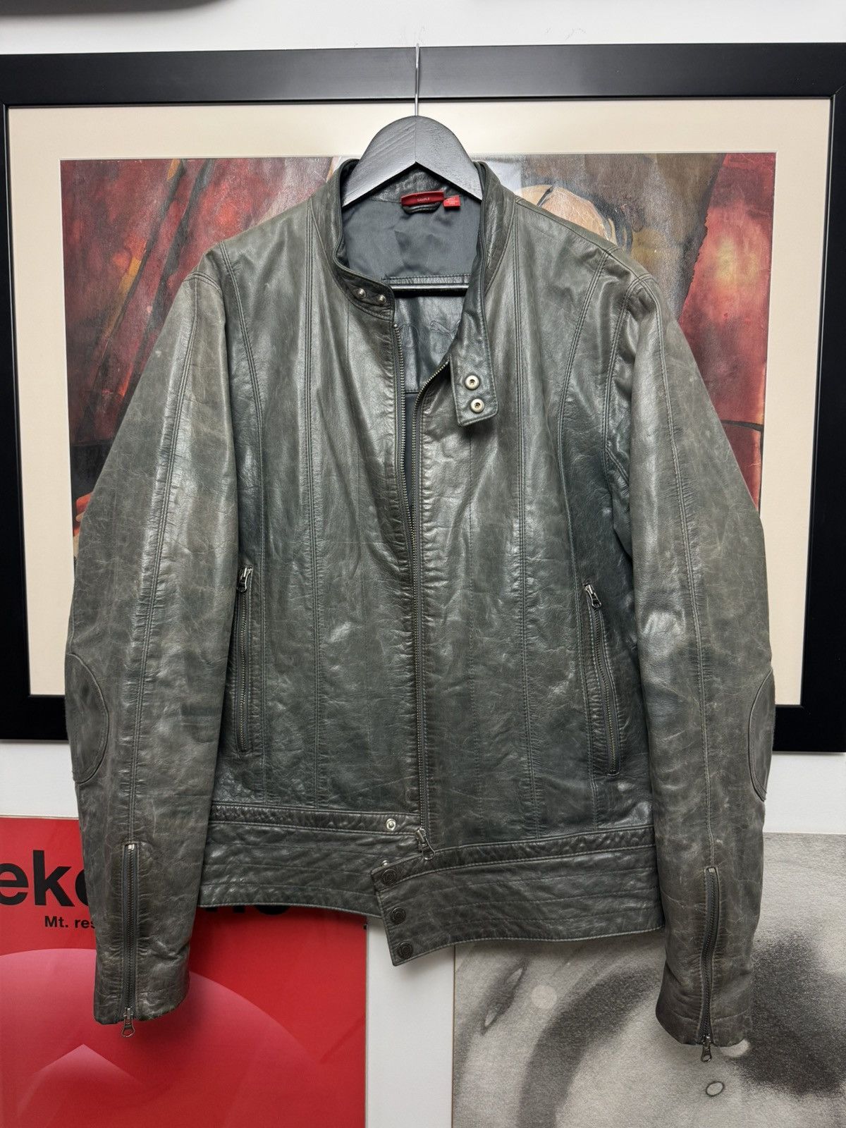Ducati Vintage Y2k Puma x Ducati Leather Jacket Sample Biker Moto Size US M / EU 48-50 / 2 - 3 Thumbnail